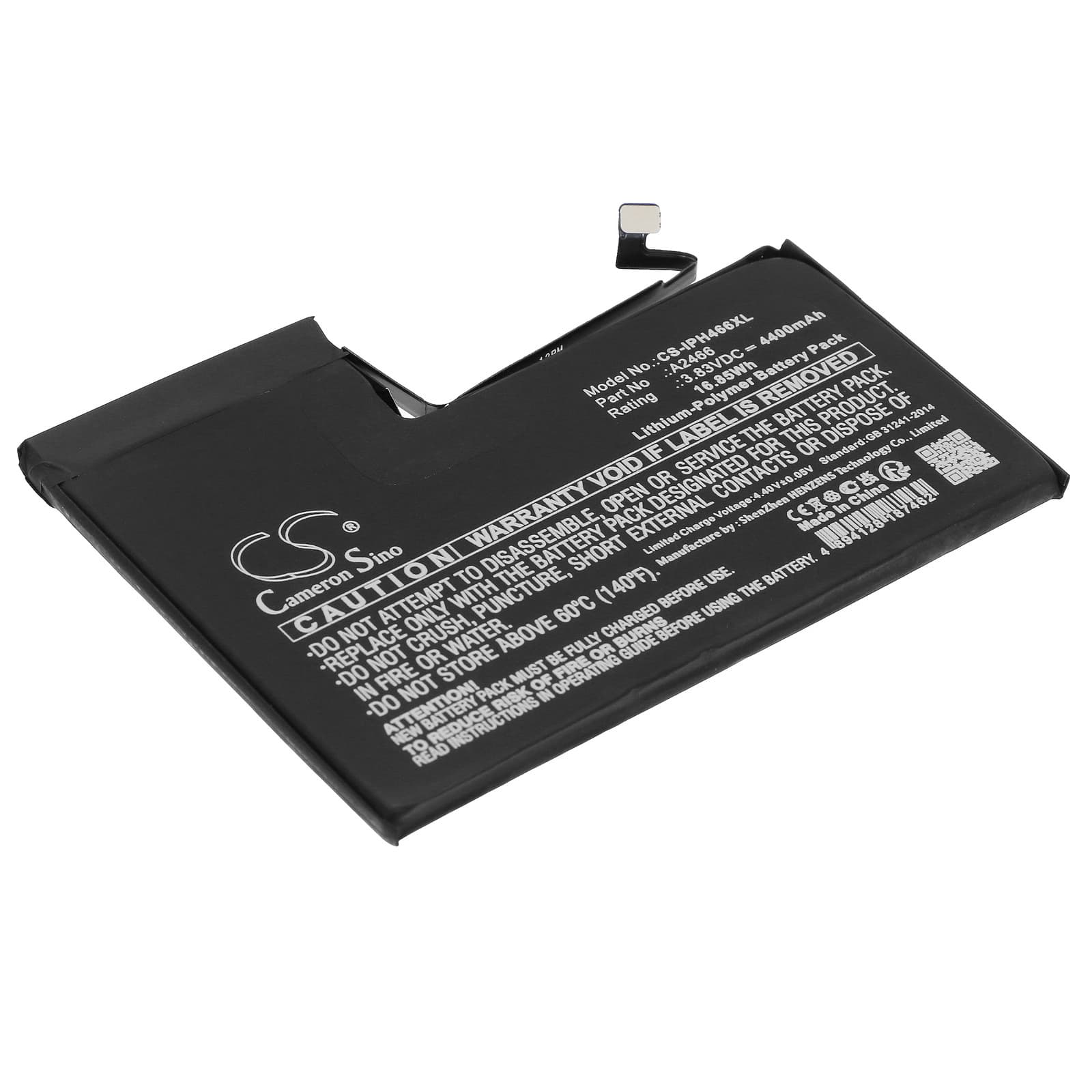 Replacement Battery for Apple iPhone 12 Pro Max - CS-IPH466XL-1.jpg