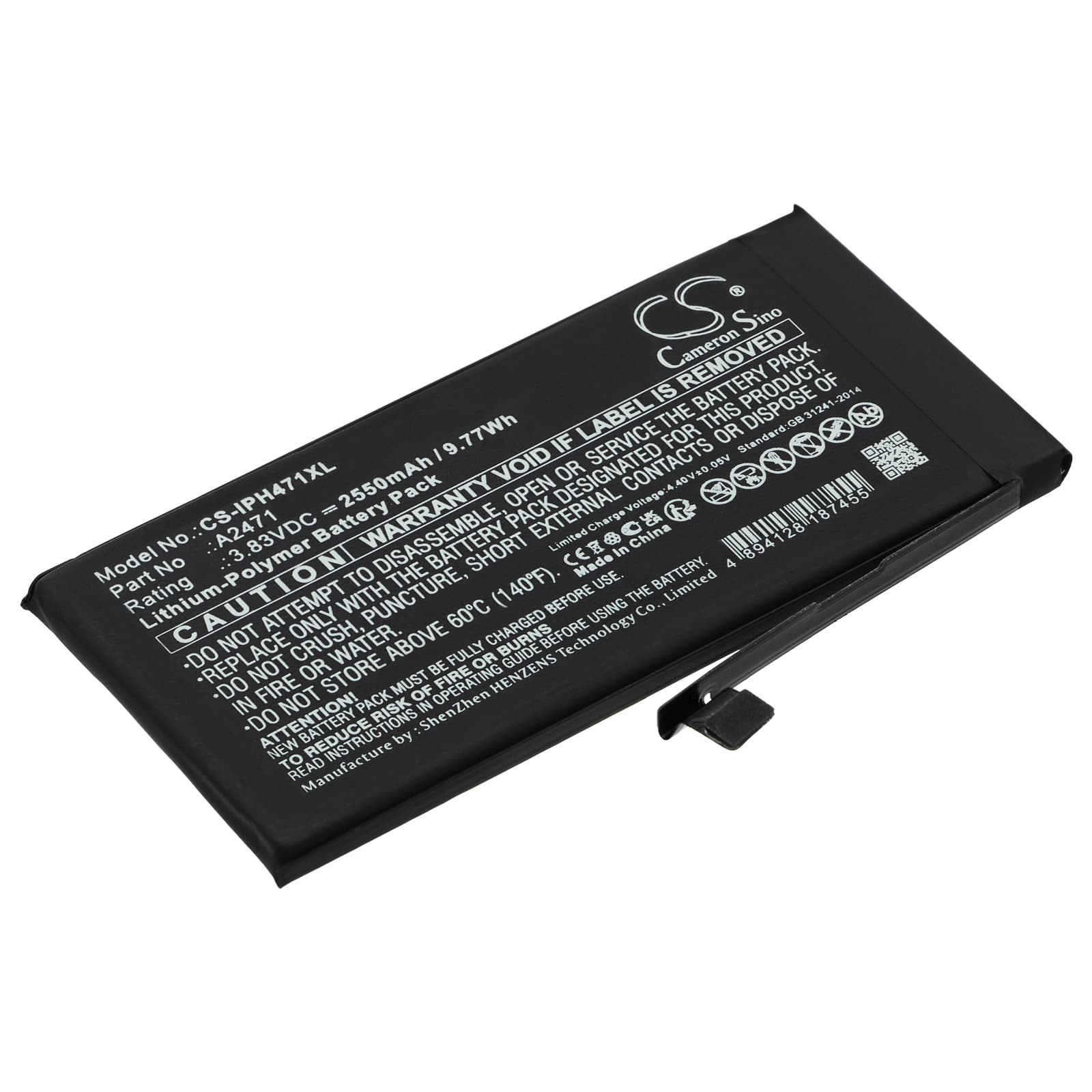 Replacement Battery for Apple iPhone 12 Mini - CS-IPH471XL-1.jpg