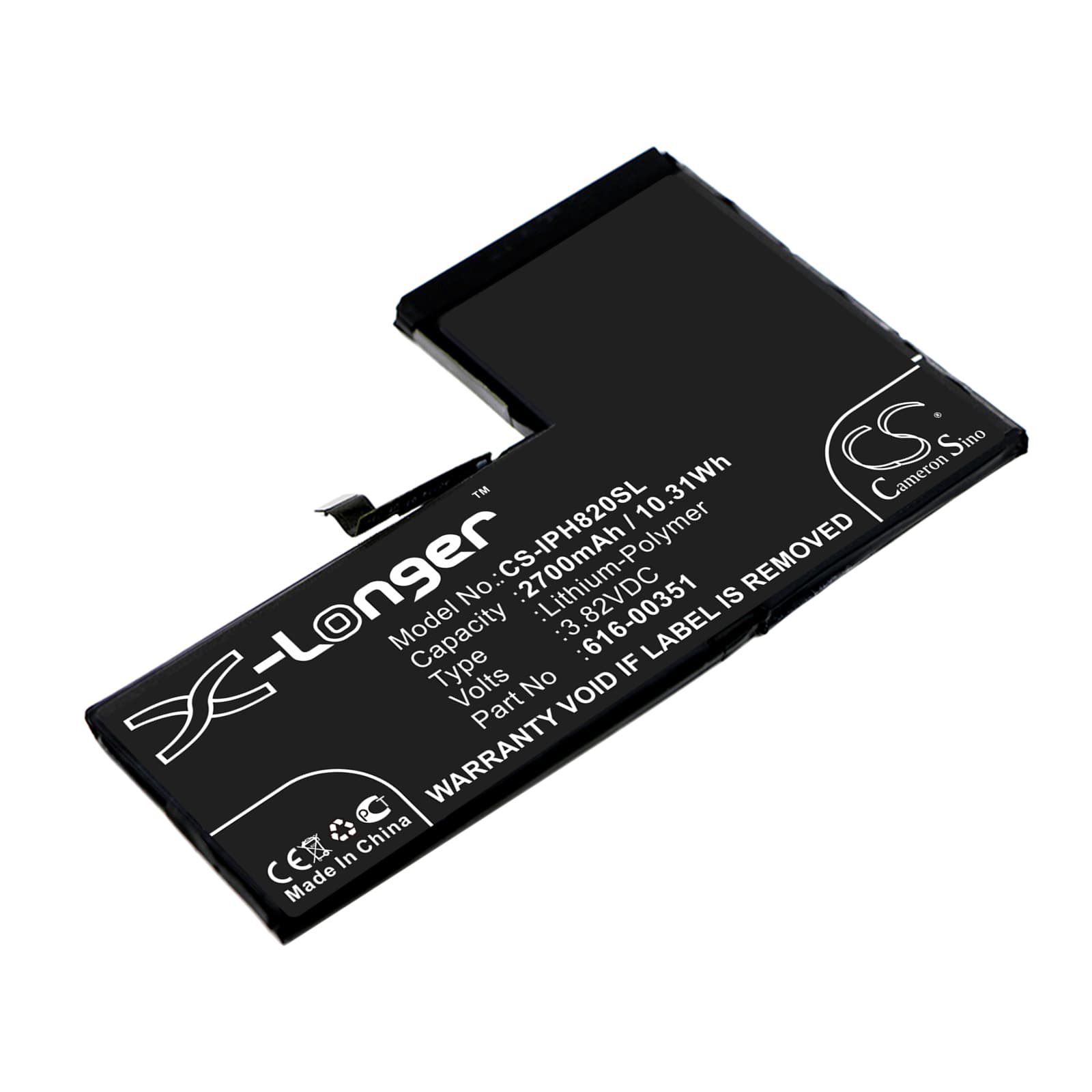 Replacement Battery for Apple iPhone X - CS-IPH820SL-1.jpg