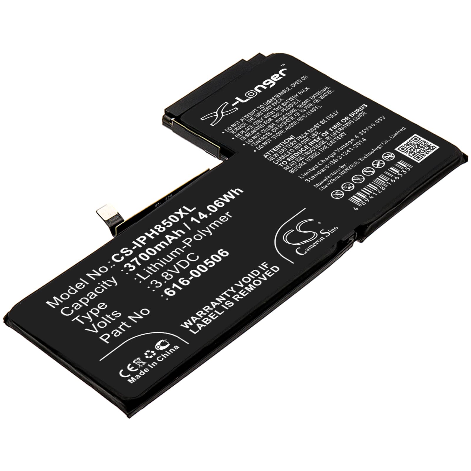 Replacement Battery for Apple iPhone Xs Max - CS-IPH850XL-1.jpg