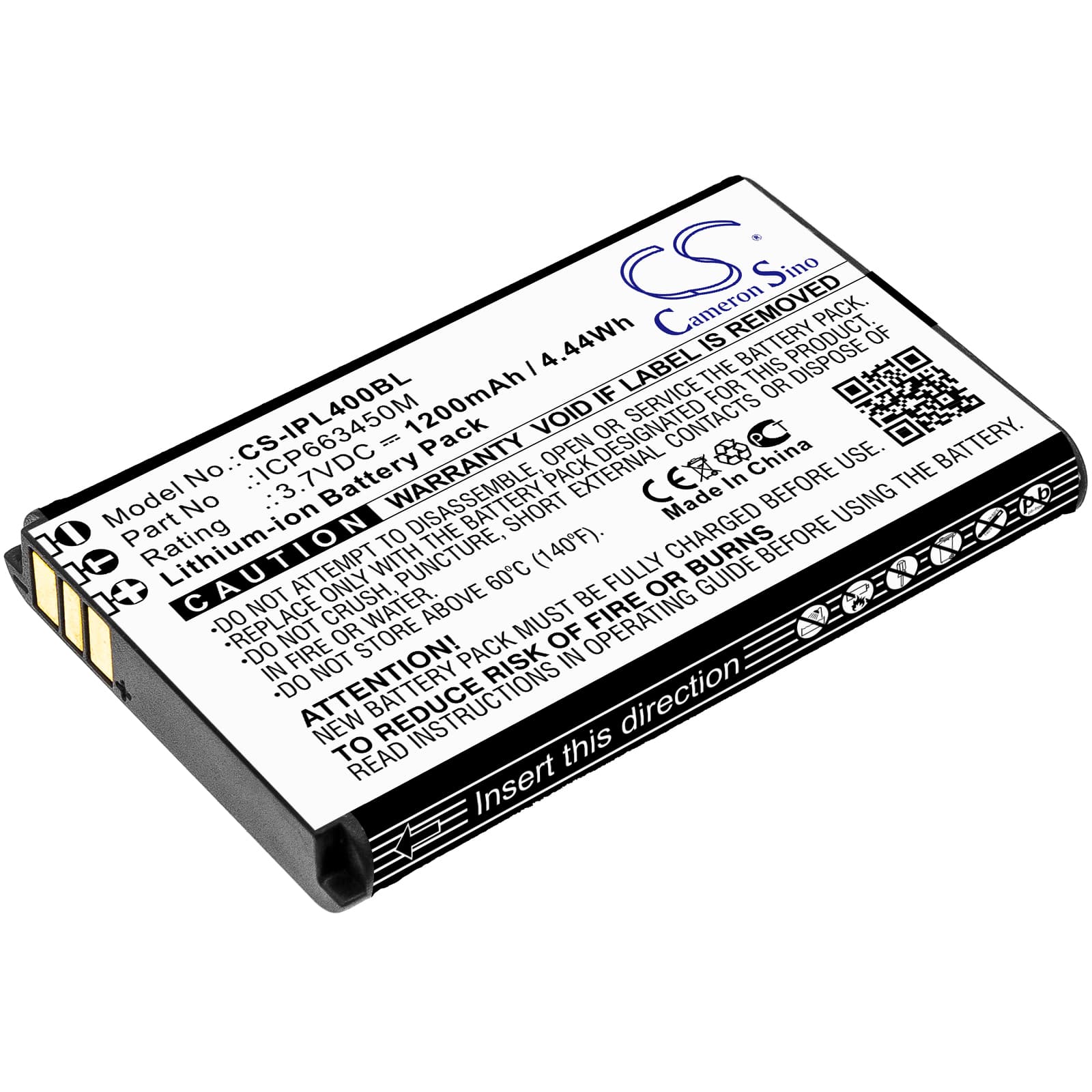 Replacement Battery for Infinite Peripherals Linea Pro 4 - CS-IPL400BL-1.jpg