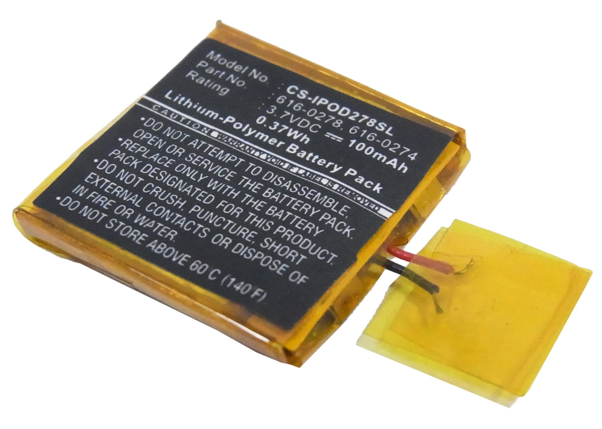 Replacement Battery for Apple iPOD Shuffle G2 1GB - CS-IPOD278SL-1.jpg