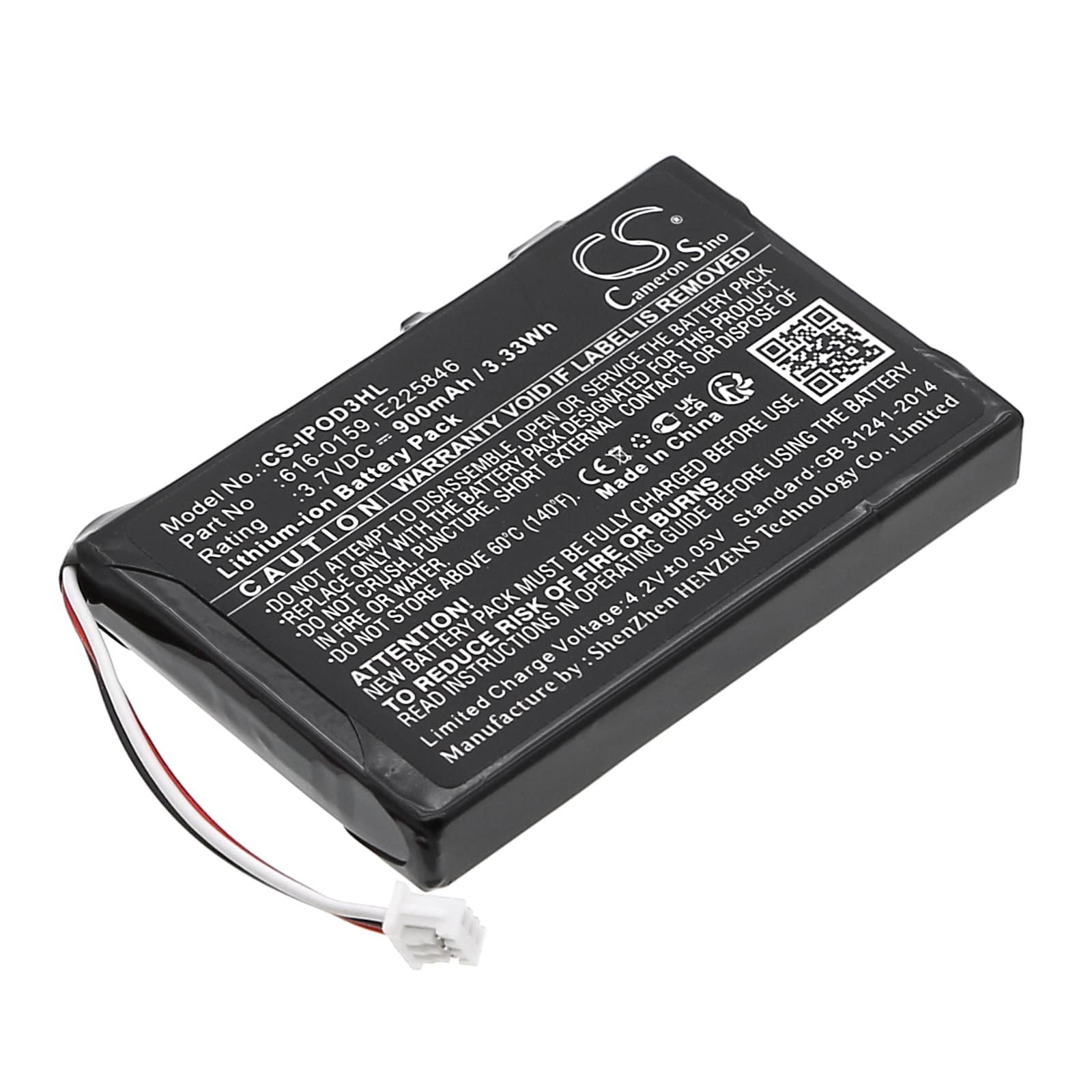 Replacement Battery for Apple iPOD 3th Generation - CS-IPOD3HL-1.jpg