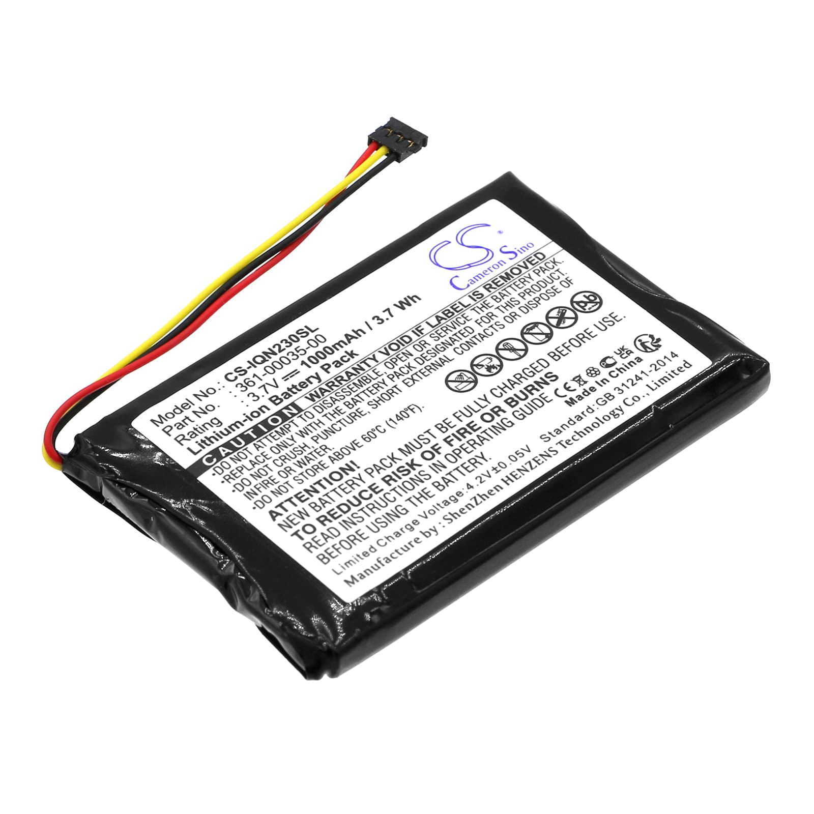 Replacement Battery for Garmin Nuvi 2300 - CS-IQN230SL-1.jpg