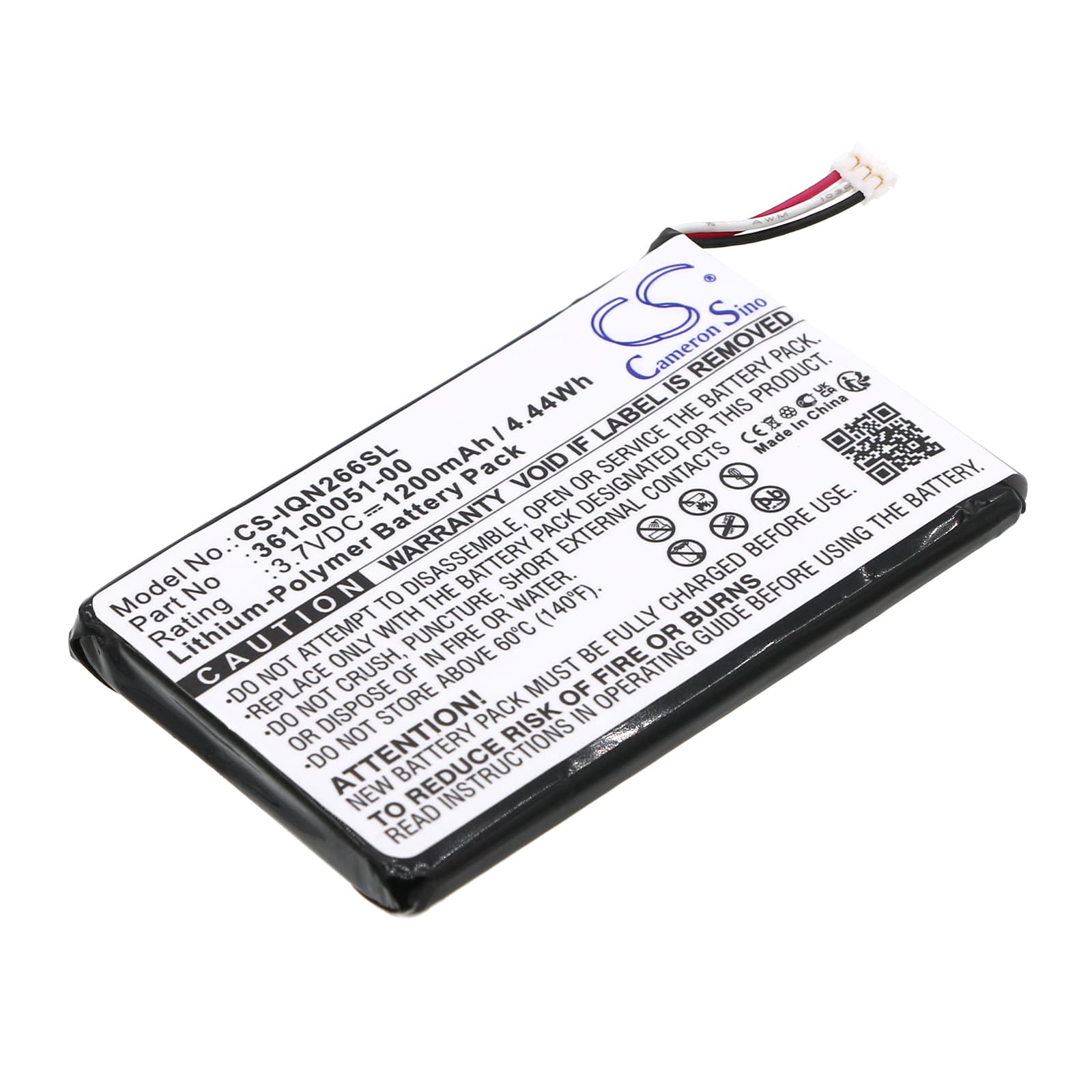 Replacement Battery for Garmin Nuvi 2660LMT - CS-IQN266SL-1.jpg