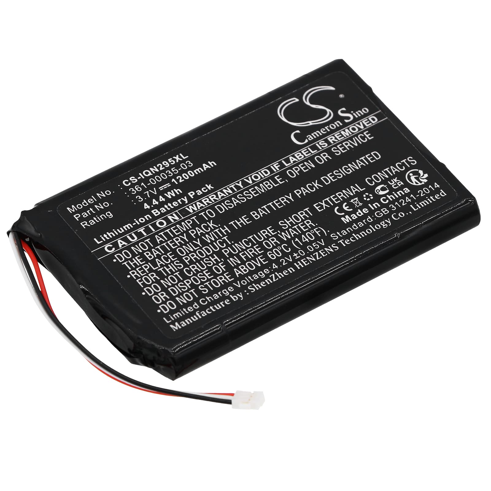 Replacement Battery for Garmin Nuvi 2555LMT - CS-IQN295XL-1.jpg