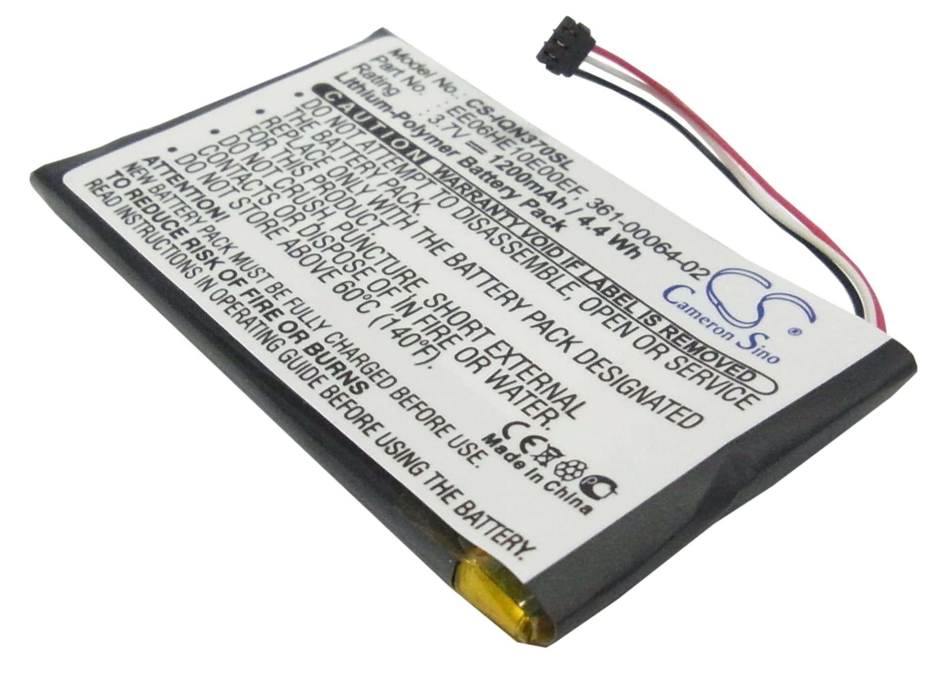 Replacement Battery for Garmin Nuvi 3700 - CS-IQN370SL-1.jpg