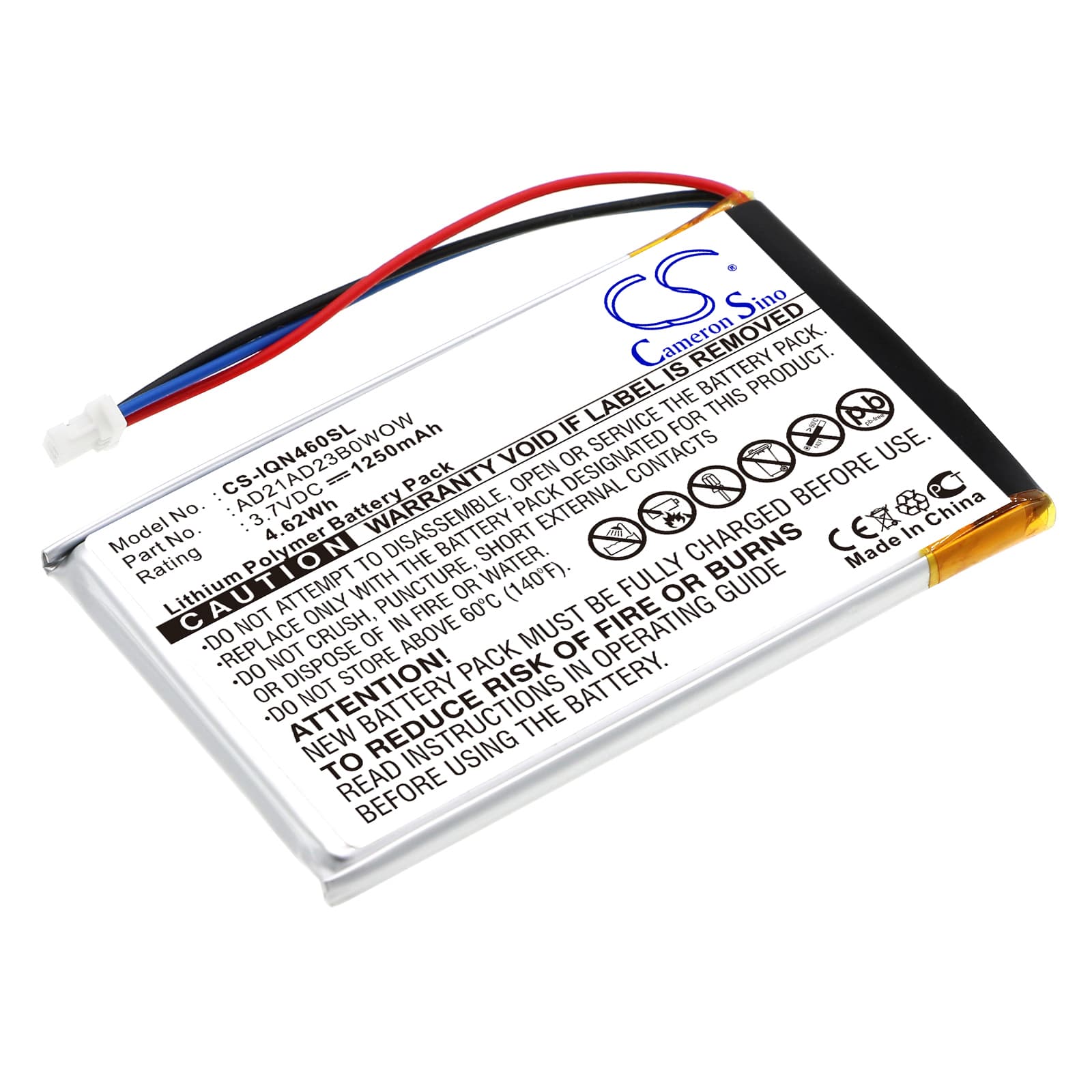 Replacement Battery for Garmin Nuvi 465 - CS-IQN460SL-1.jpg