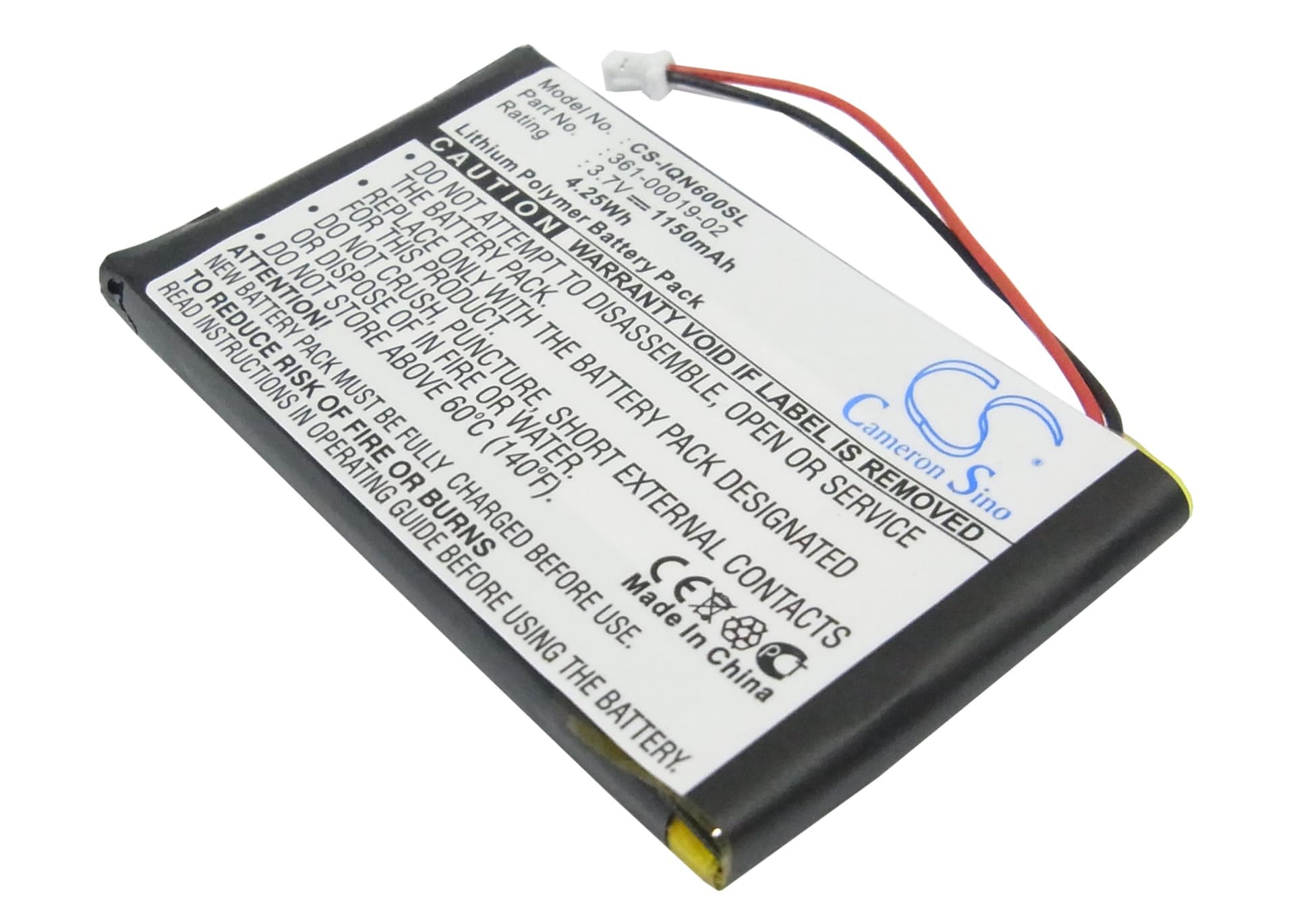 Replacement Battery for Garmin Nuvi 600 - CS-IQN600SL-1.jpg