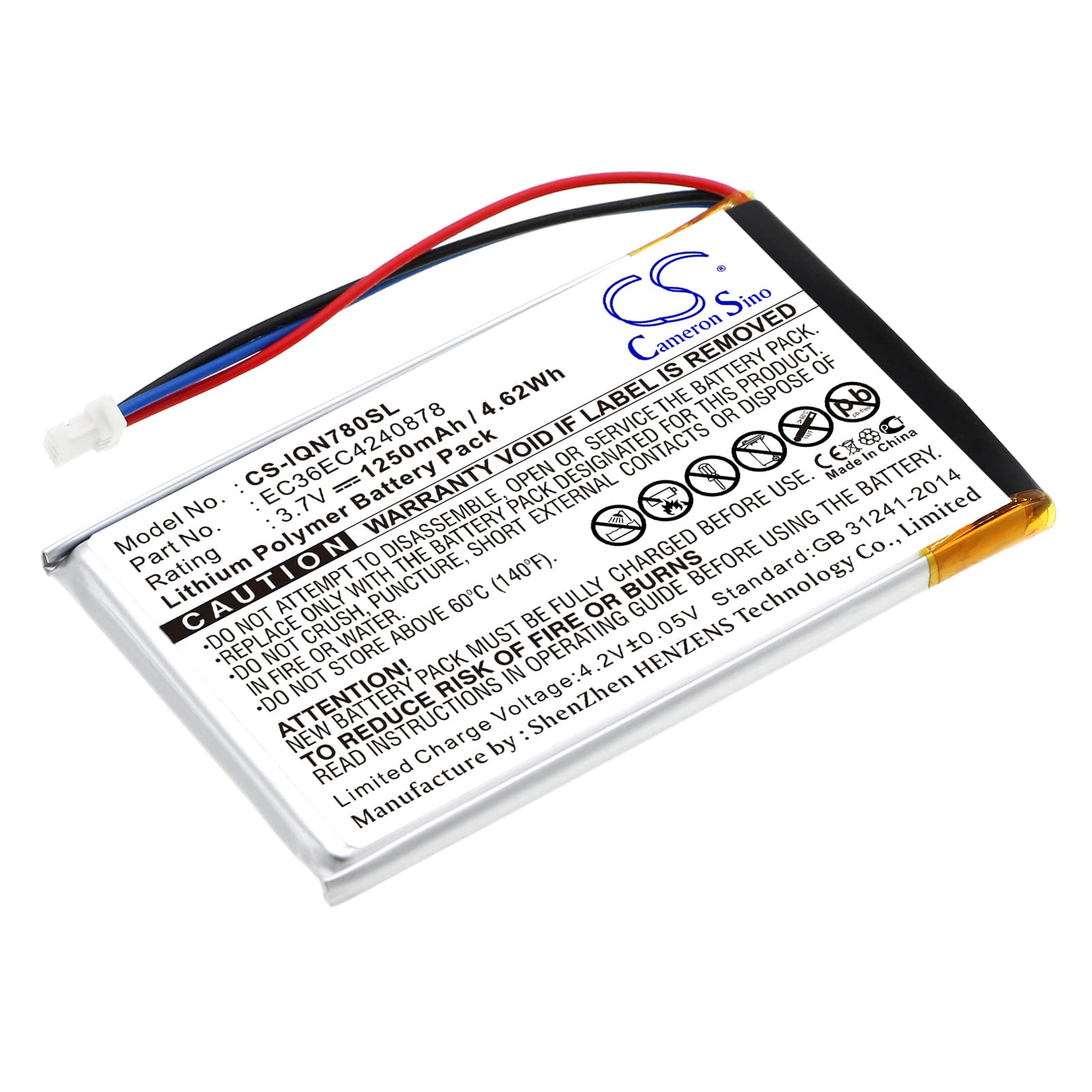 Replacement Battery for Garmin Nuvi 780 - CS-IQN780SL-1.jpg