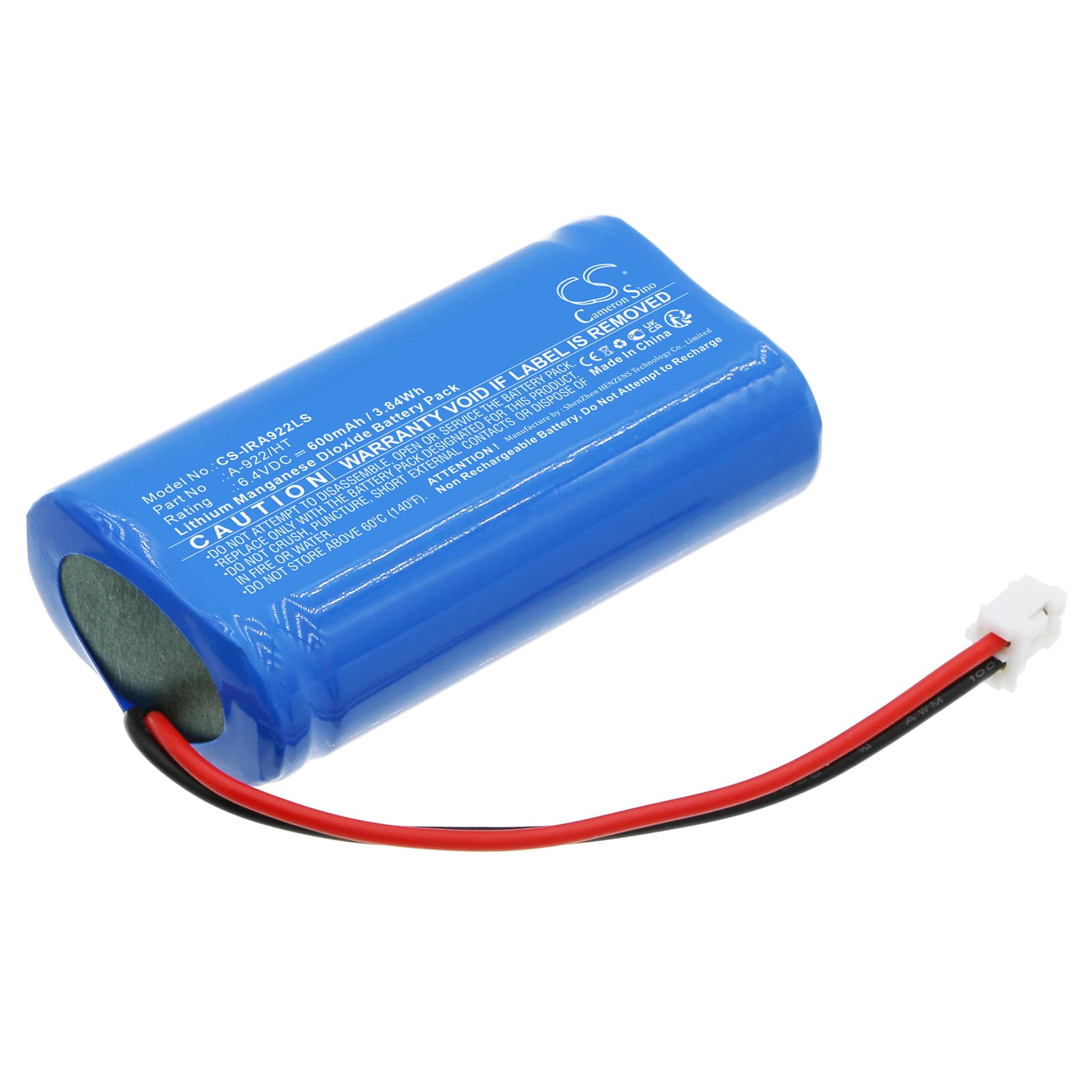 Replacement Battery for IRON LUX E73 417 12 - CS-IRA922LS-1.jpg