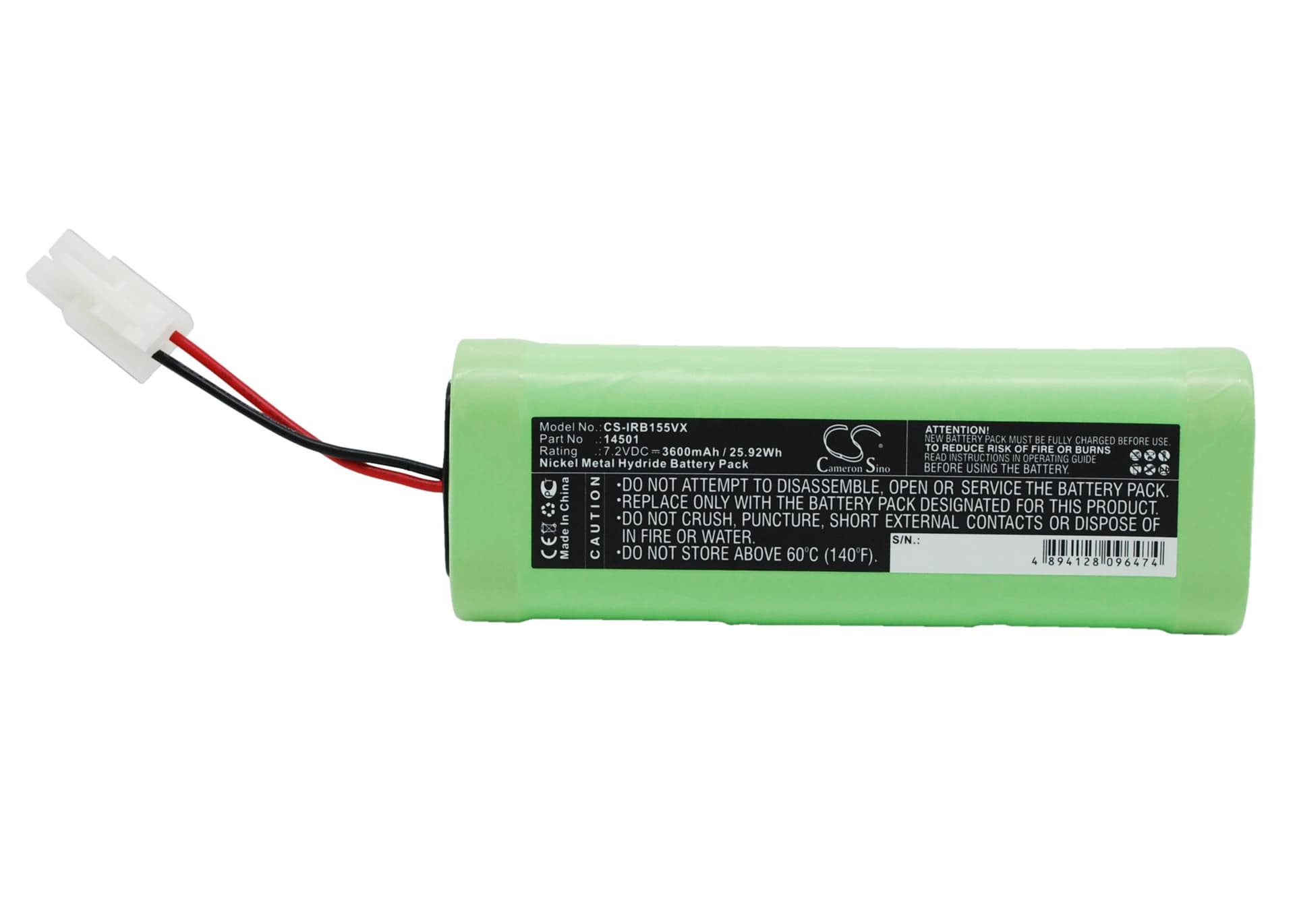 Replacement Battery for iRobot Looj 125 - CS-IRB155VX-1.jpg
