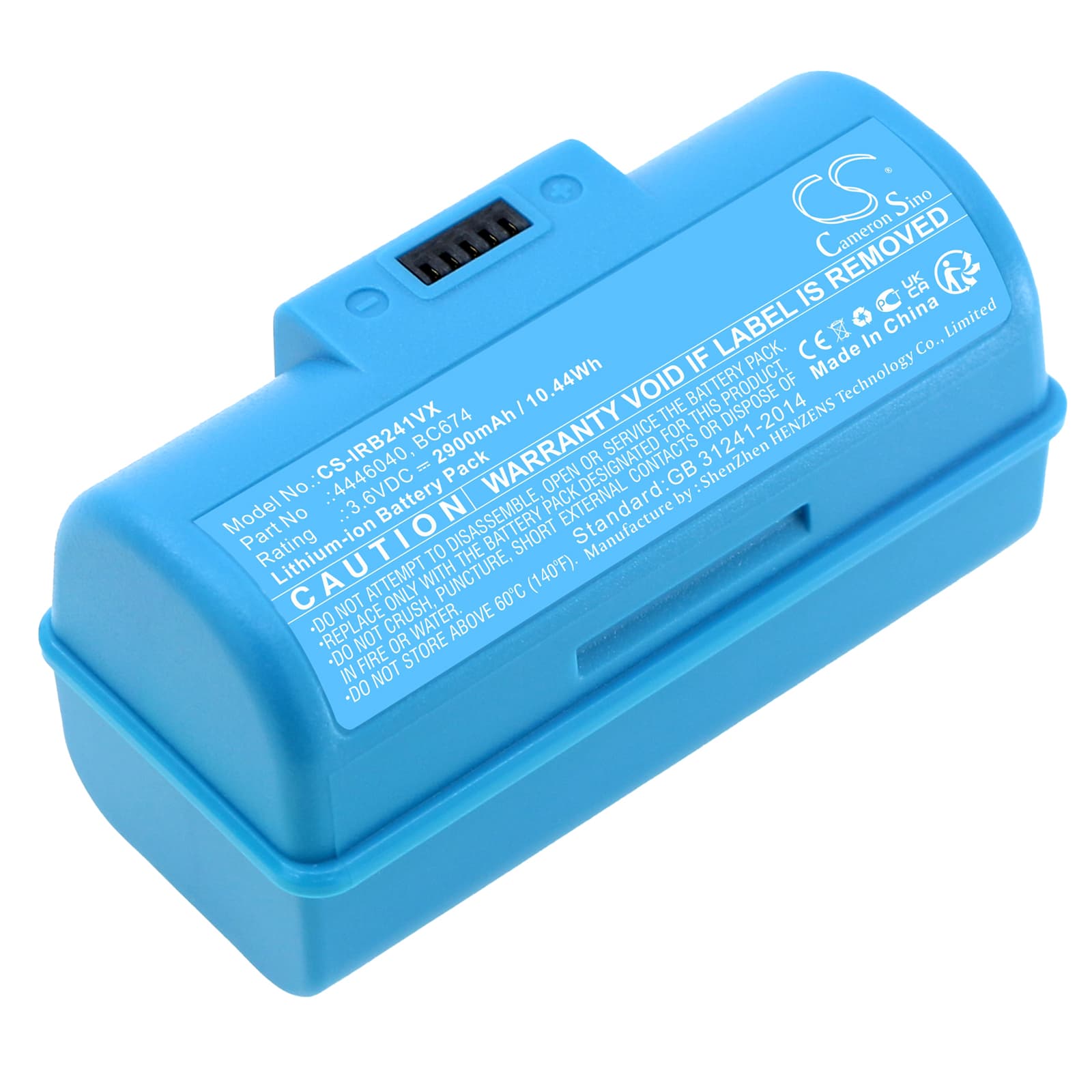 Replacement Battery for iRobot Braava Jet 240 - CS-IRB241VX-1.jpg