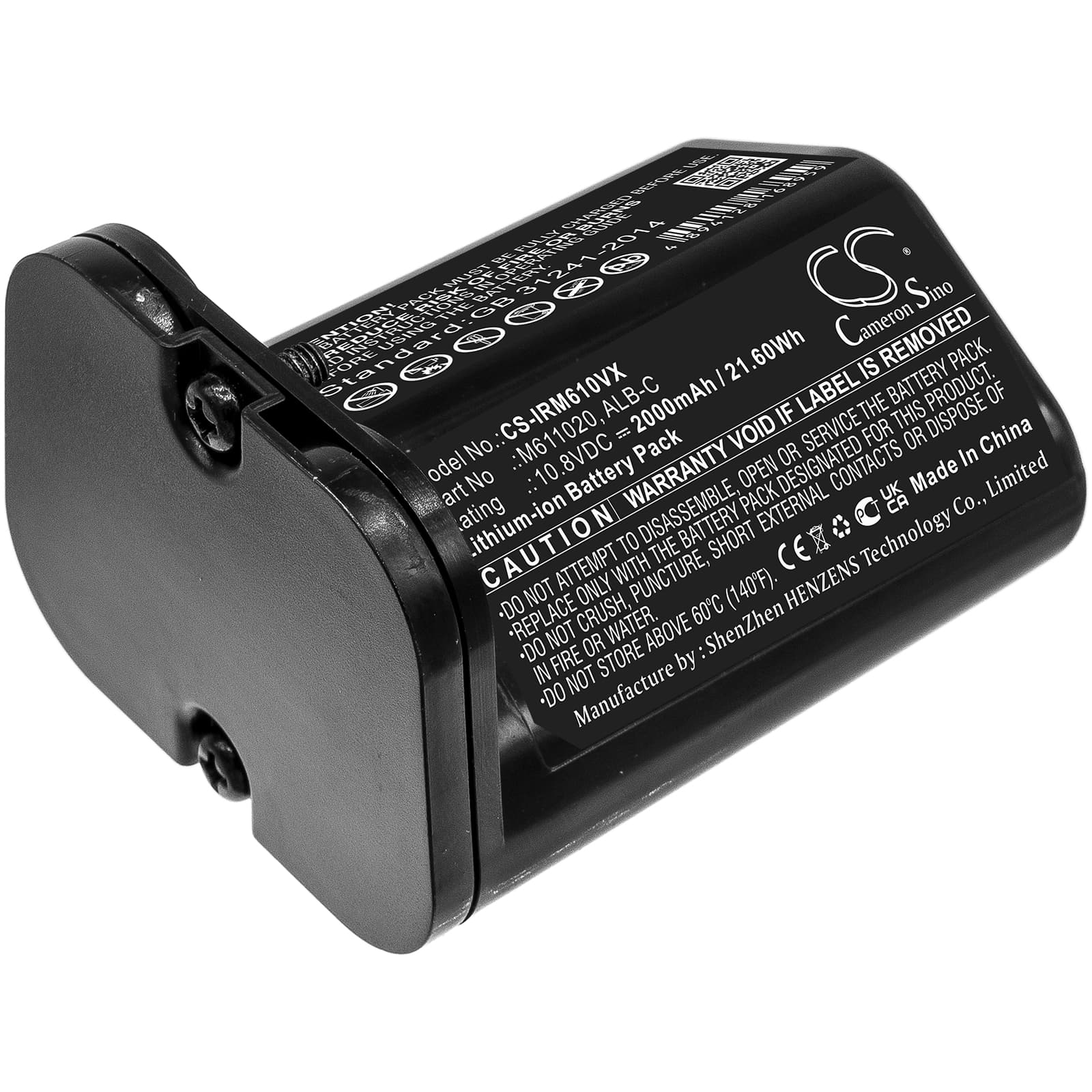 Replacement Battery for iRobot Braava Jet M6 - CS-IRM610VX-1.jpg