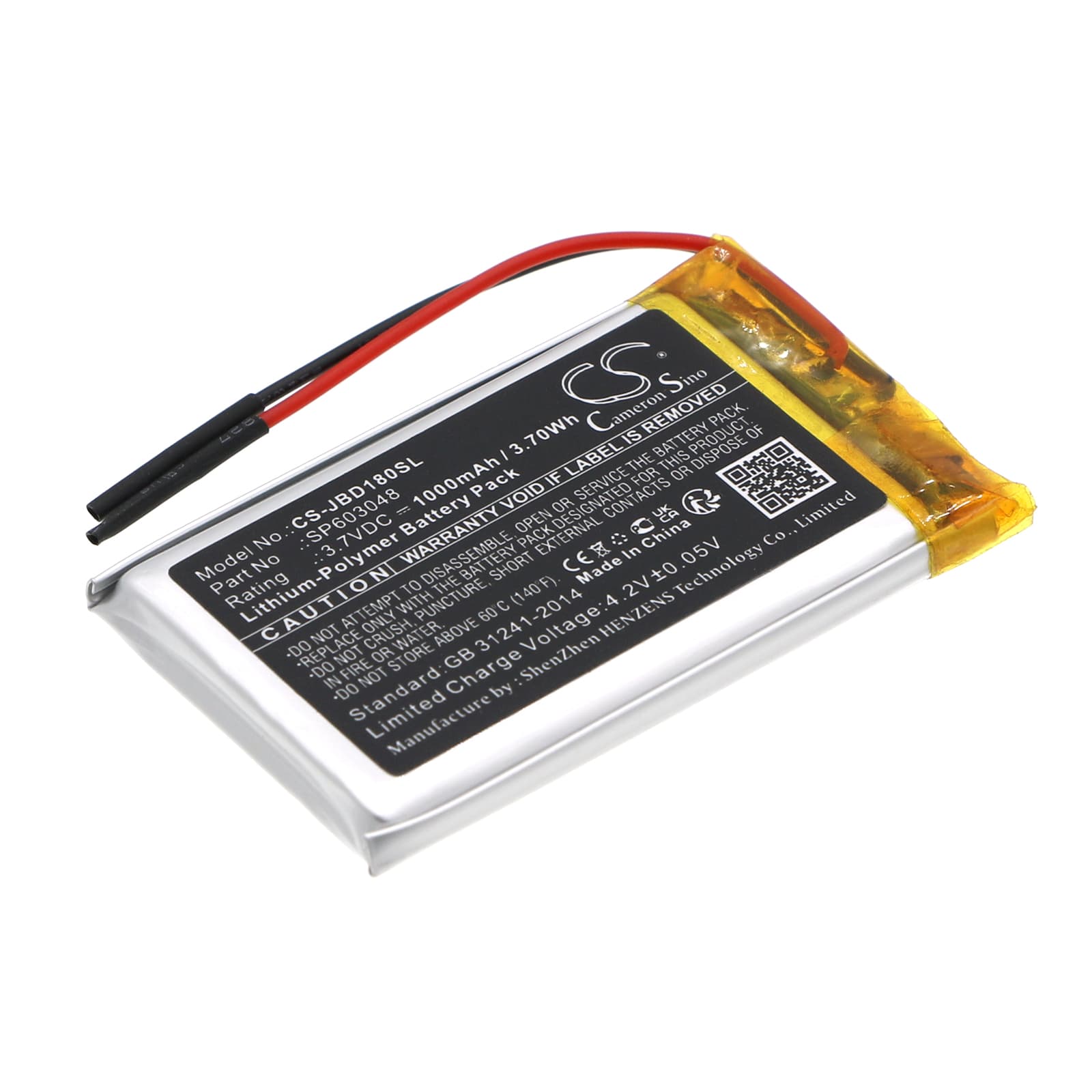 Replacement Battery for JBL SD-18 - CS-JBD180SL-1.jpg