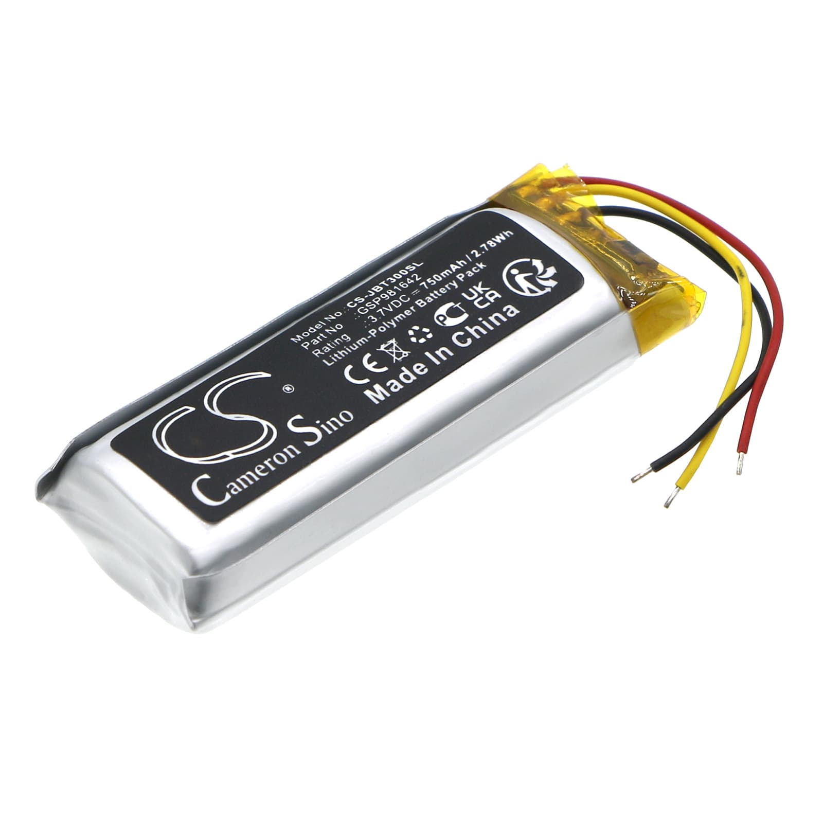 Replacement Battery for JBL TUNE Beam Charging Base - CS-JBT300SL-1.jpg