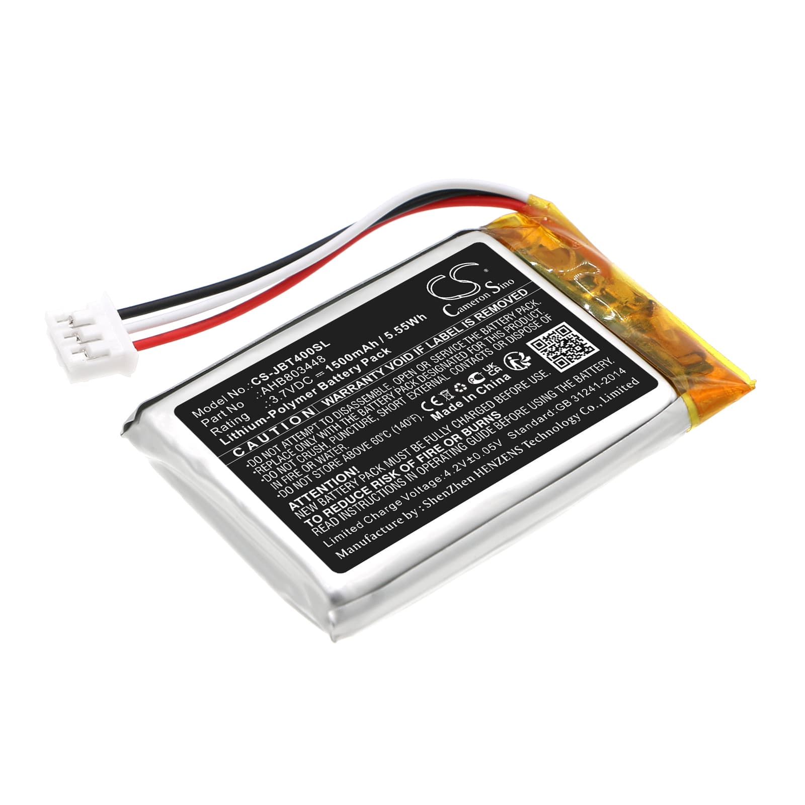 Replacement Battery for JBL Tuner 3 - CS-JBT400SL-1.jpg