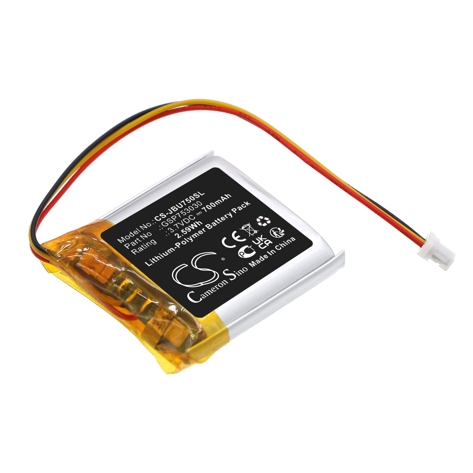 Replacement Battery for JBL Tune 750 - CS-JBU750SL-1.jpg