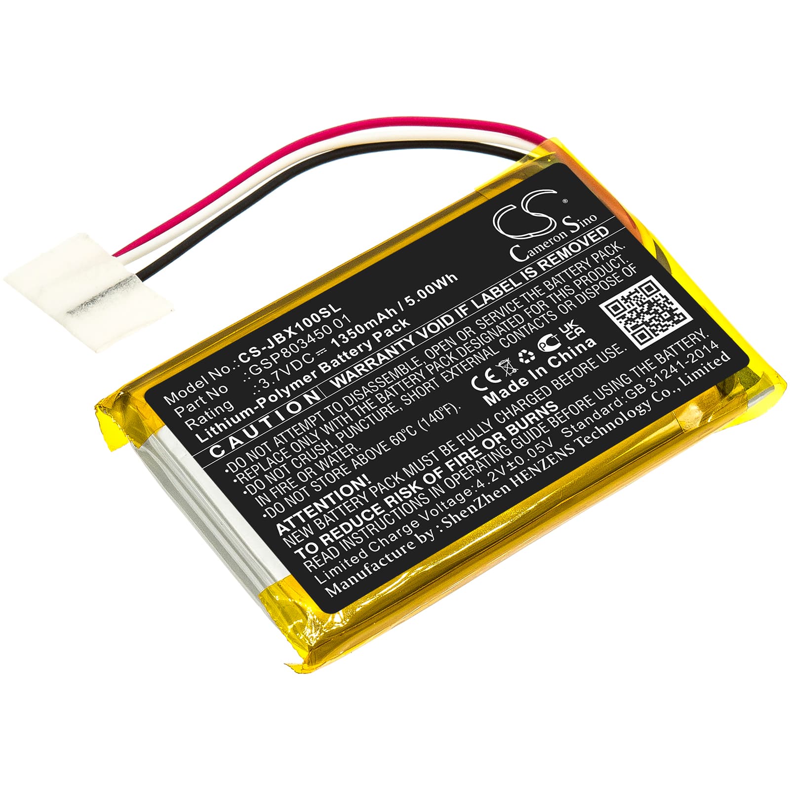 Replacement Battery for JBL Free Charging Case - CS-JBX100SL-1.jpg