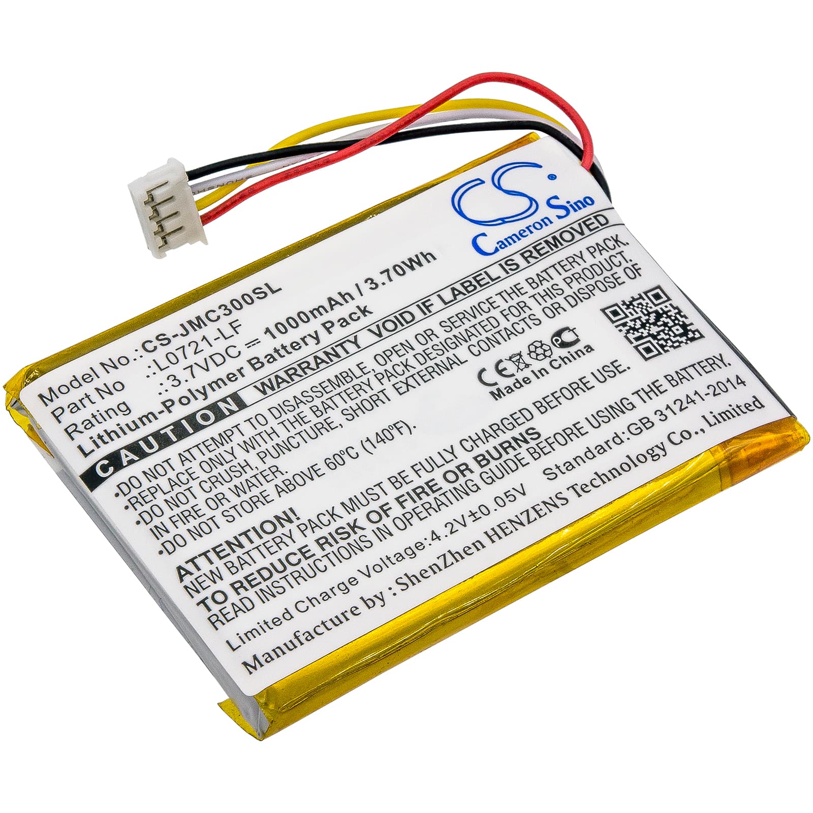 Replacement Battery for JBL Clip 3 - CS-JMC300SL-1.jpg