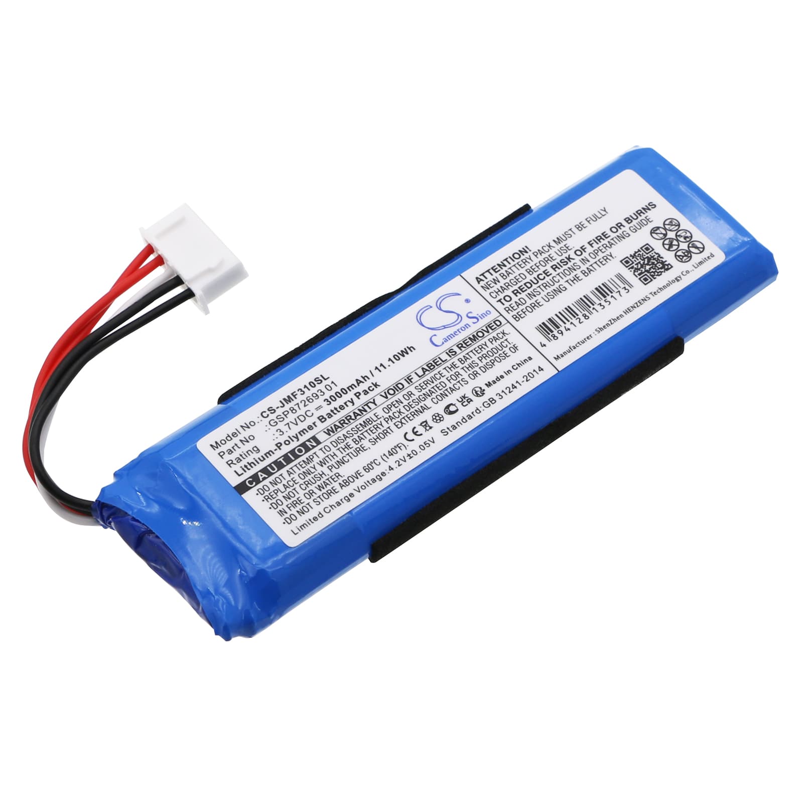 Replacement Battery for JBL Flip 4 - CS-JMF310SL-1.jpg