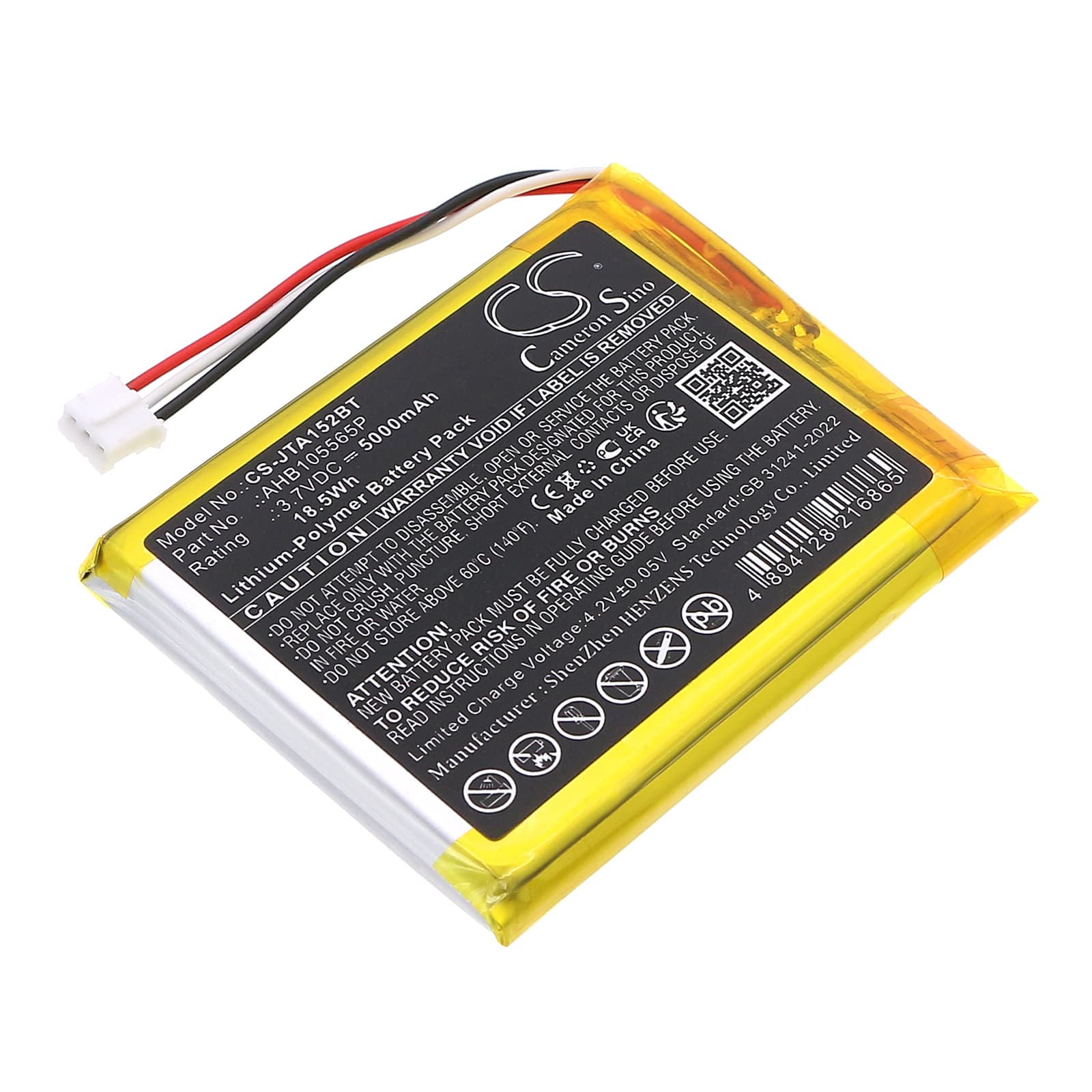 Replacement Battery for Jablotron JA-152KRY - CS-JTA152BT-1.jpg