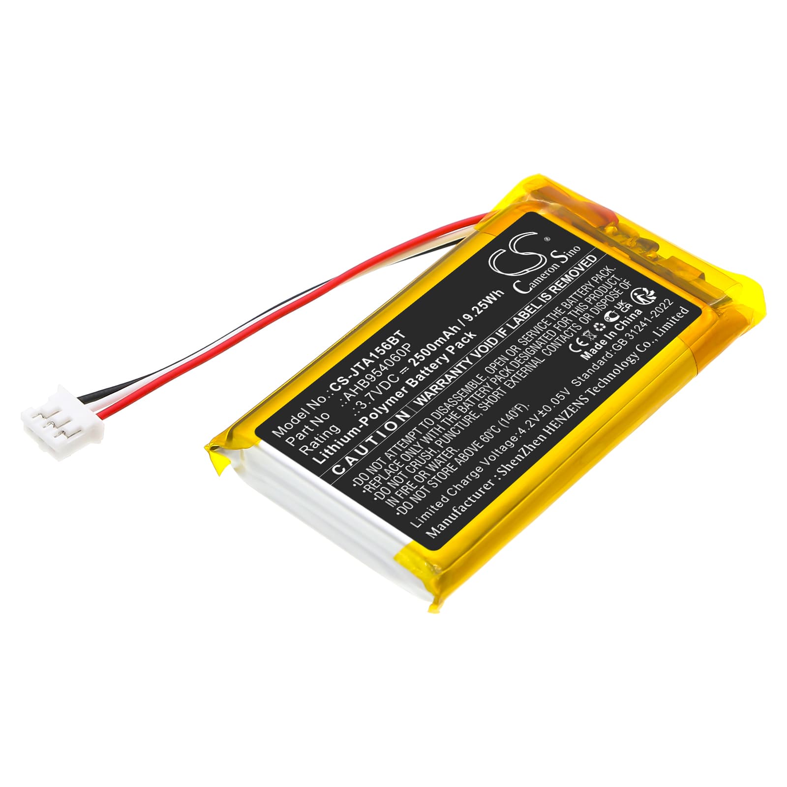 Replacement Battery for Jablotron JA-156E - CS-JTA156BT-1.jpg