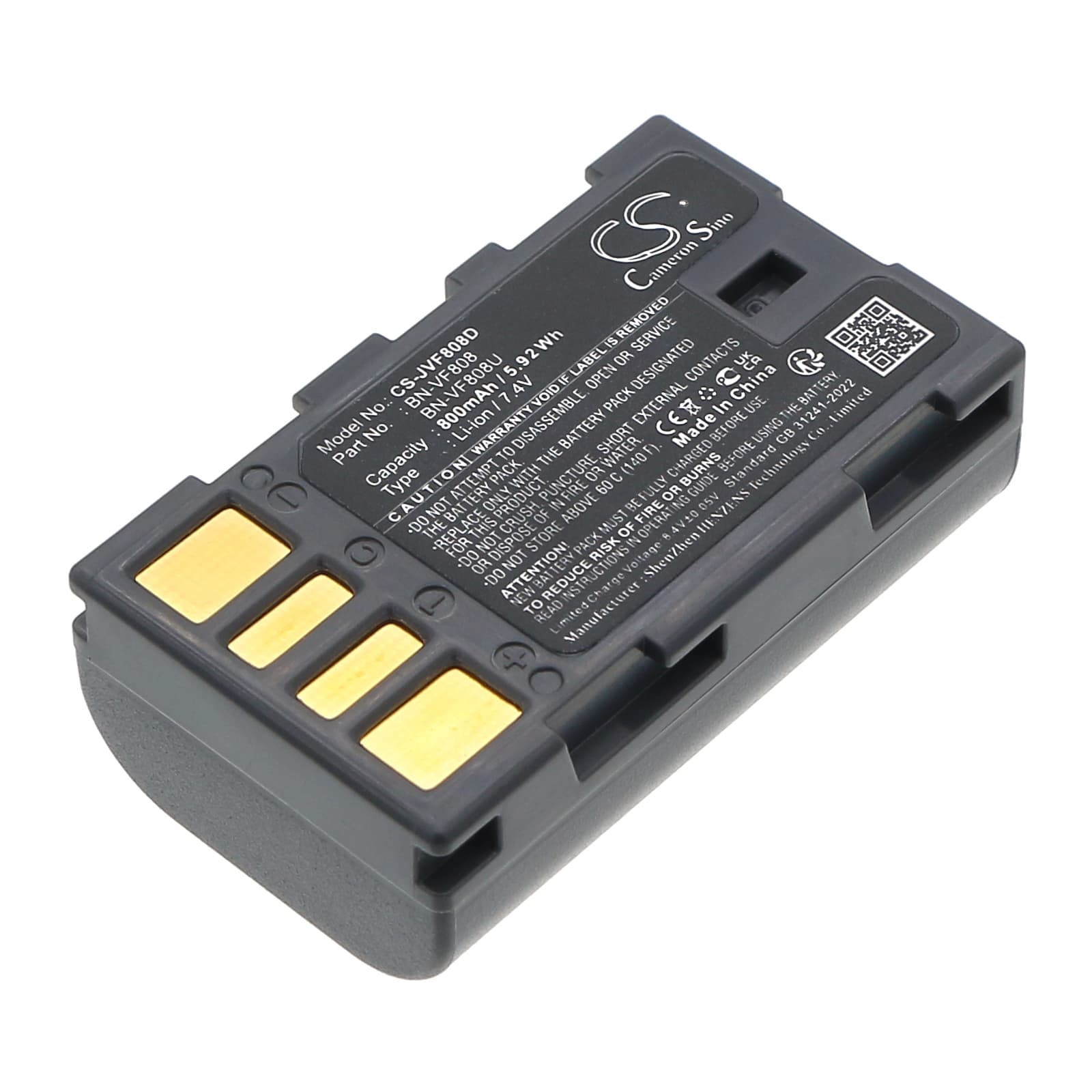 Replacement Battery for JVC GR-D796 - CS-JVF808D-1.jpg