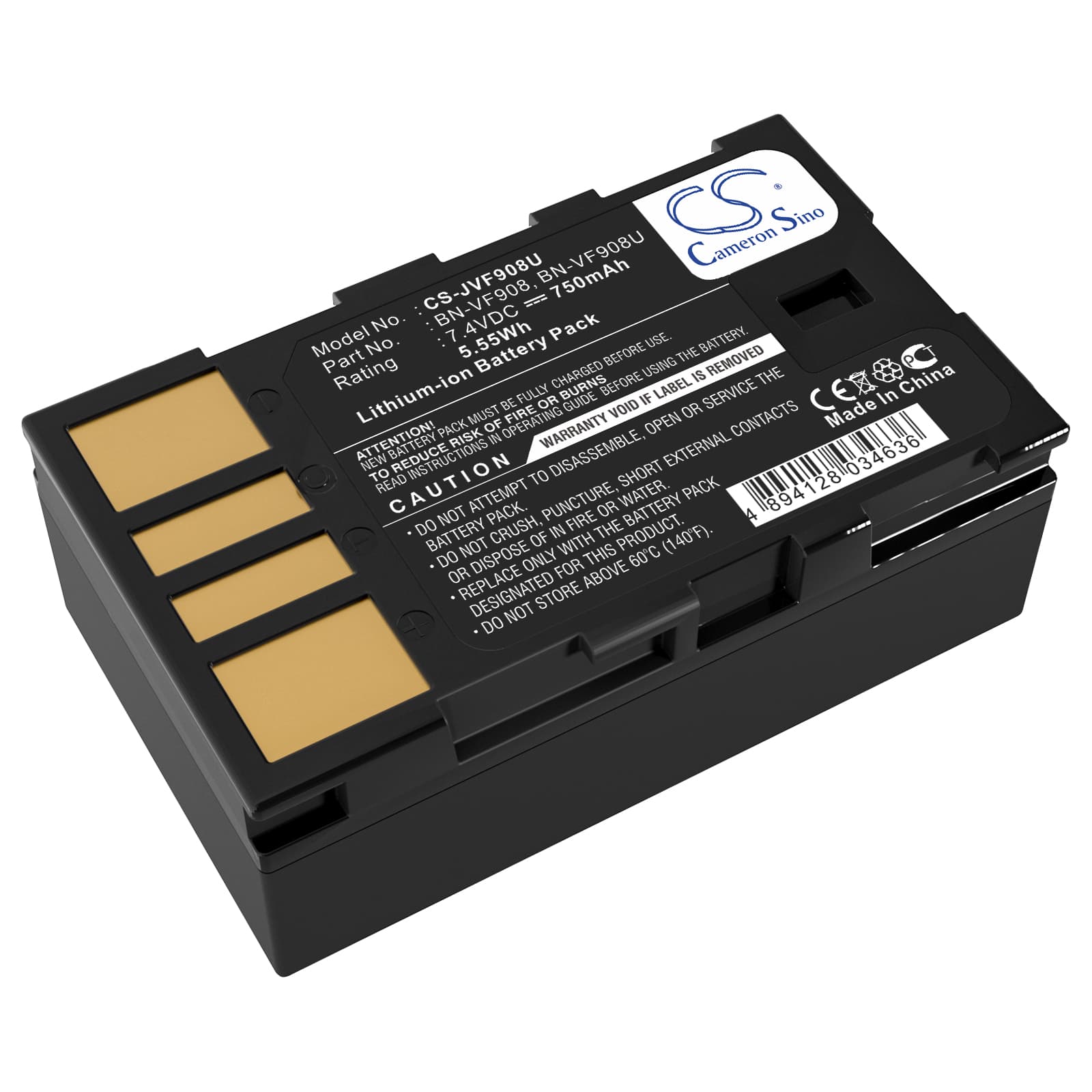 Replacement Battery for JVC GZ-X900 - CS-JVF908U-1.jpg