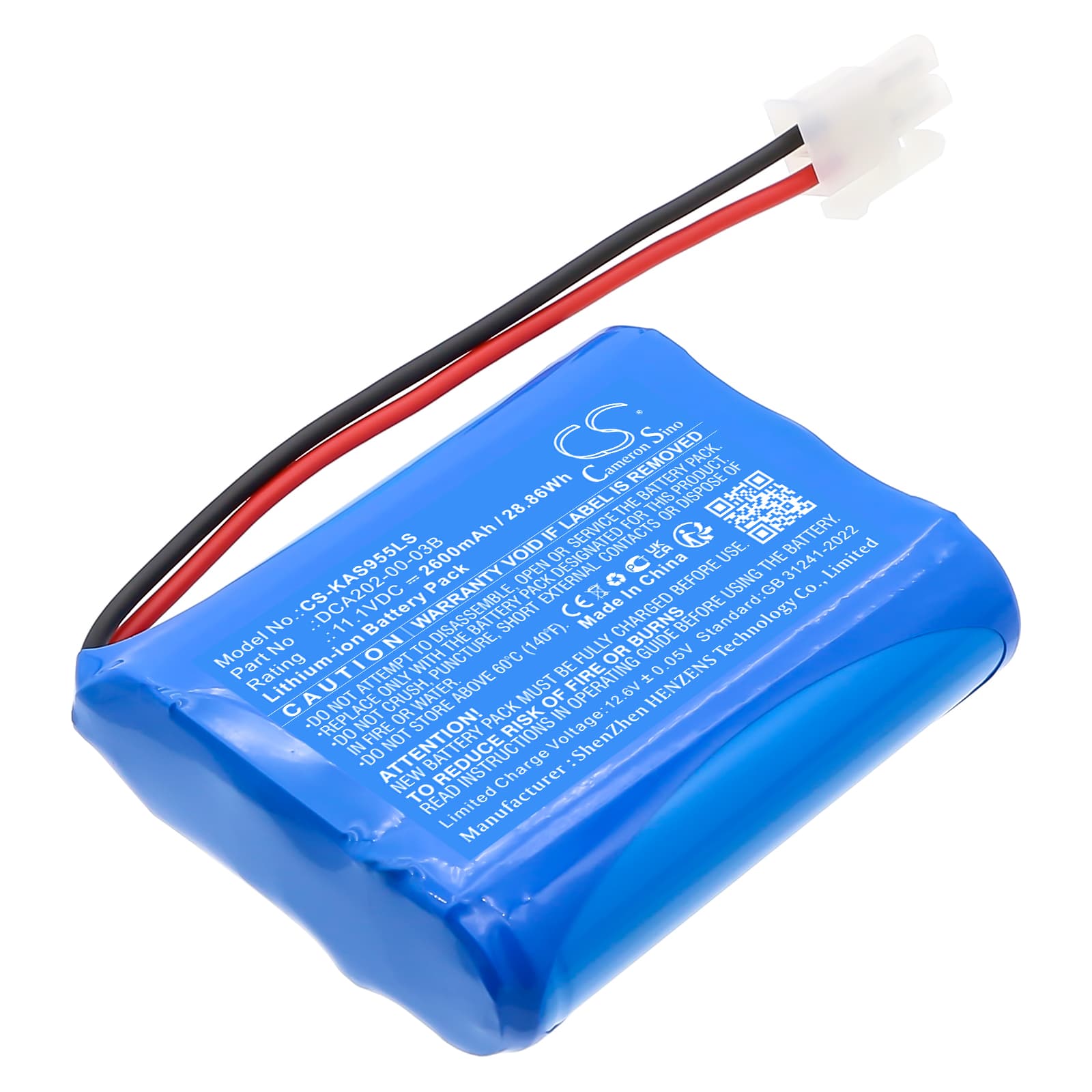 Replacement Battery for Kaiser 100940 - CS-KAS955LS-1.jpg