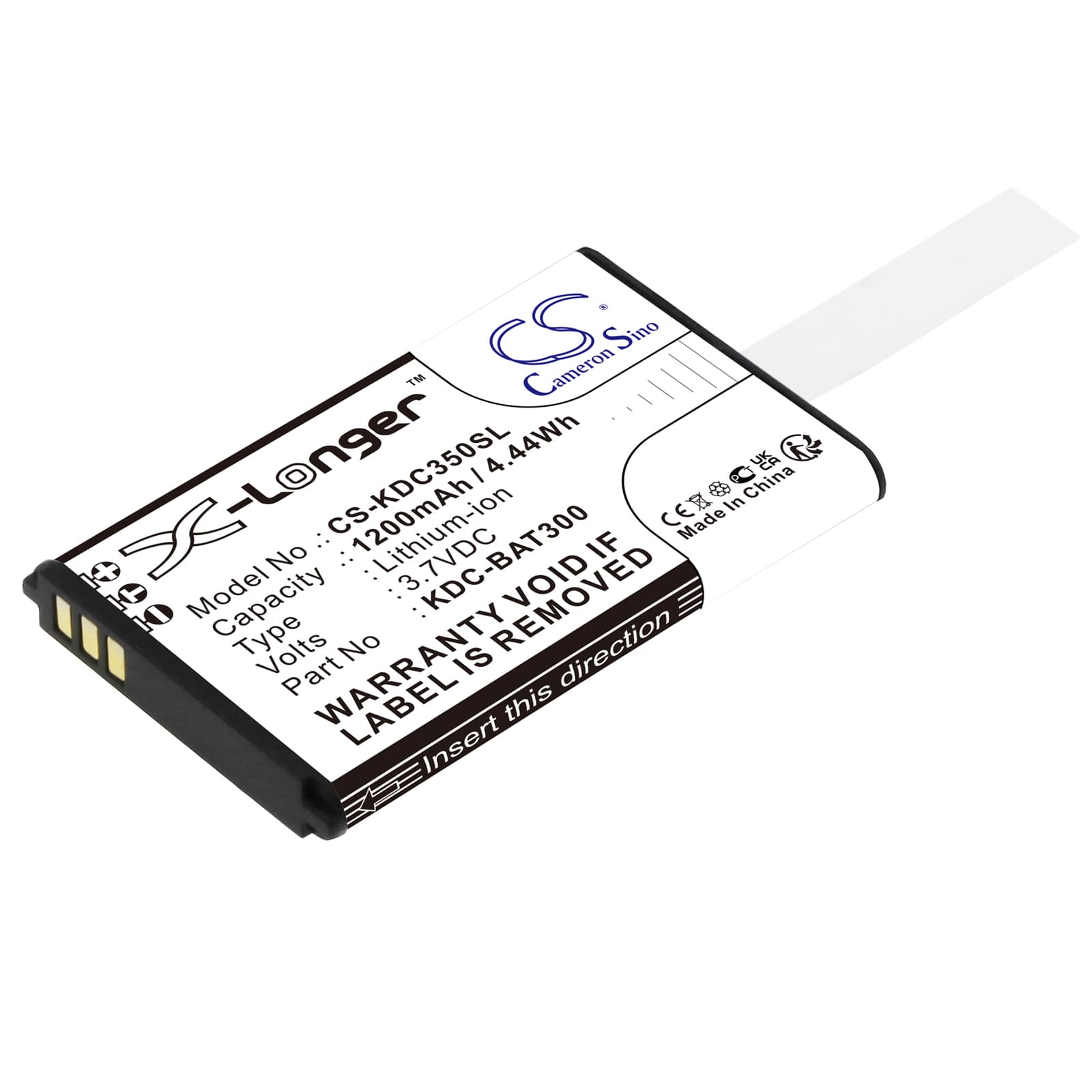 Replacement Battery for KOAMTAC KDC-300 - CS-KDC350SL-1.jpg