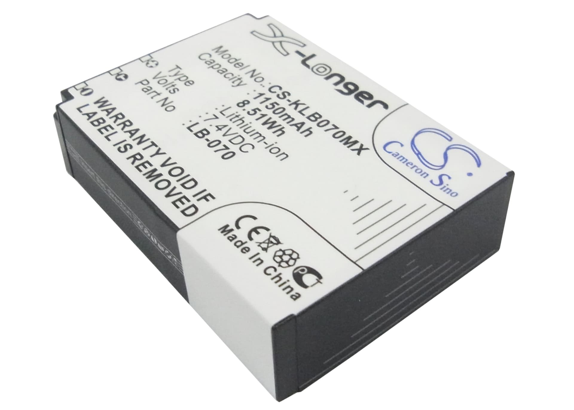 Replacement Battery for Kodak PIXPRO S1 - CS-KLB070MX-1.jpg