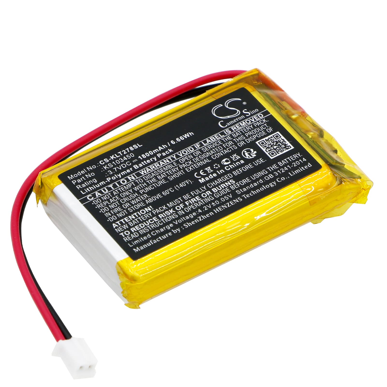 Replacement Battery for Kolsol AT278 - CS-KLT278SL-1.jpg