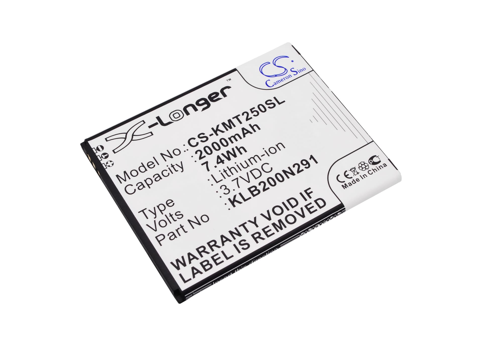 Replacement Battery for KAZAM Trooper2 5.0 - CS-KMT250SL-1.jpg