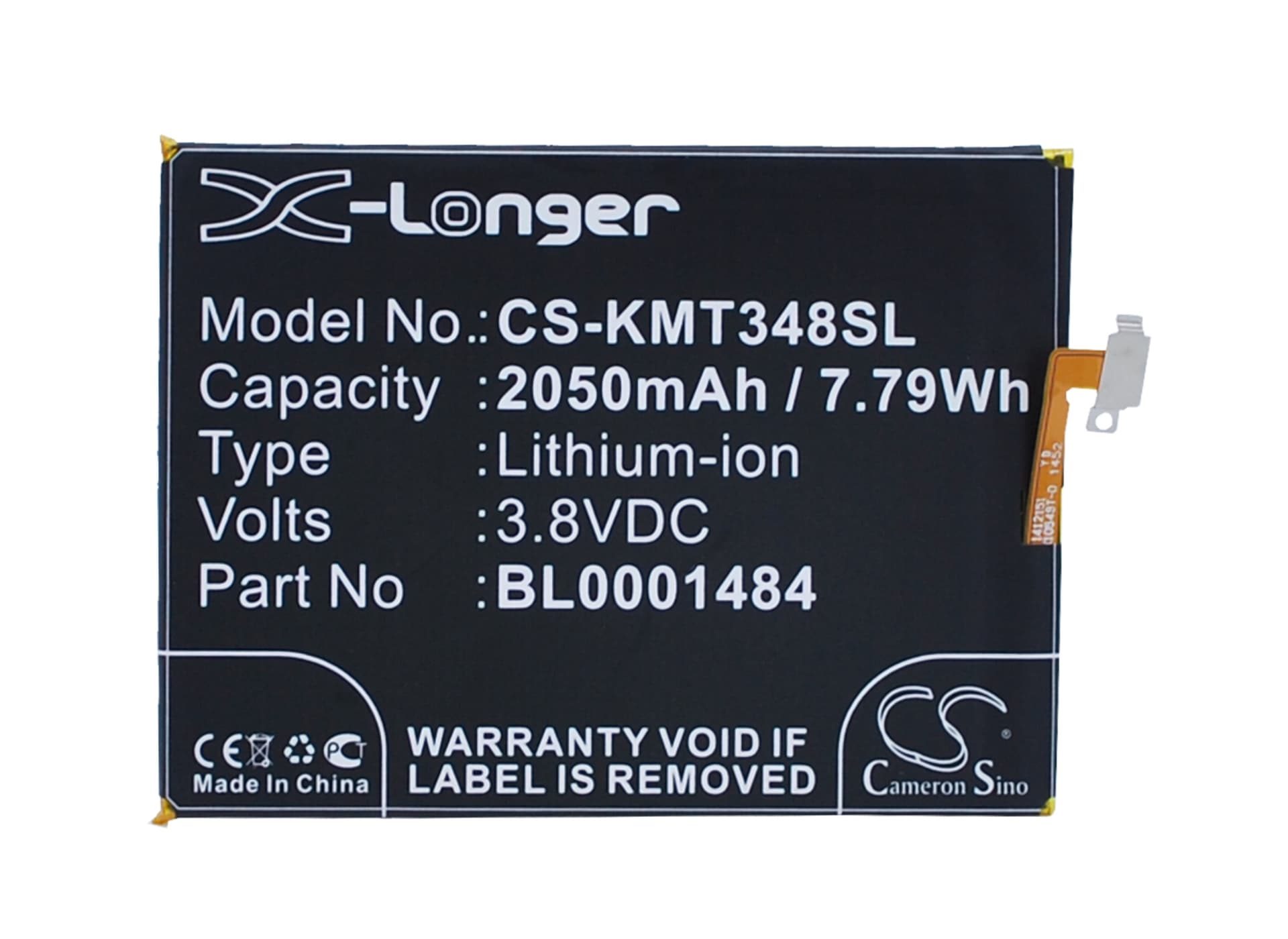 Replacement Battery for KAZAM Tornado 348 - CS-KMT348SL-1.jpg