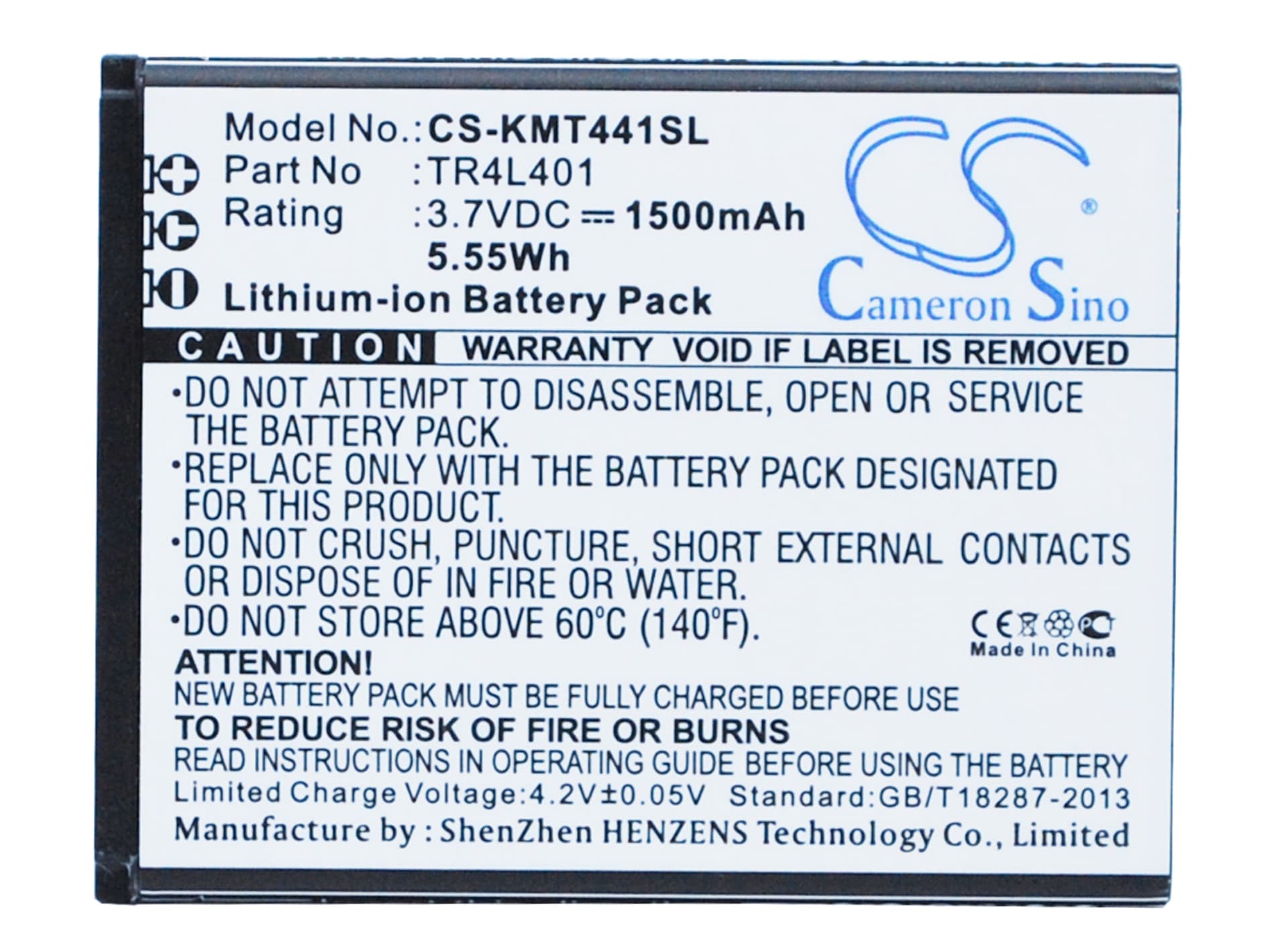 Replacement Battery for KAZAM Trooper 441L - CS-KMT441SL-1.jpg