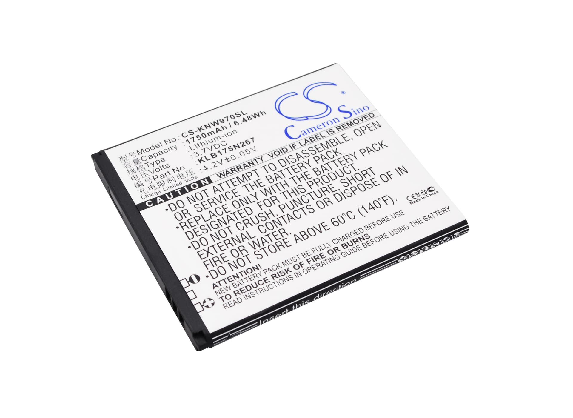 Replacement Battery for KONKA iQ440