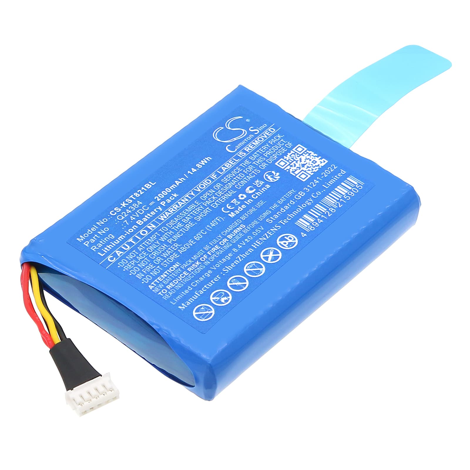 Replacement Battery for Szzt KS8210 - CS-KST821BL-1.jpg