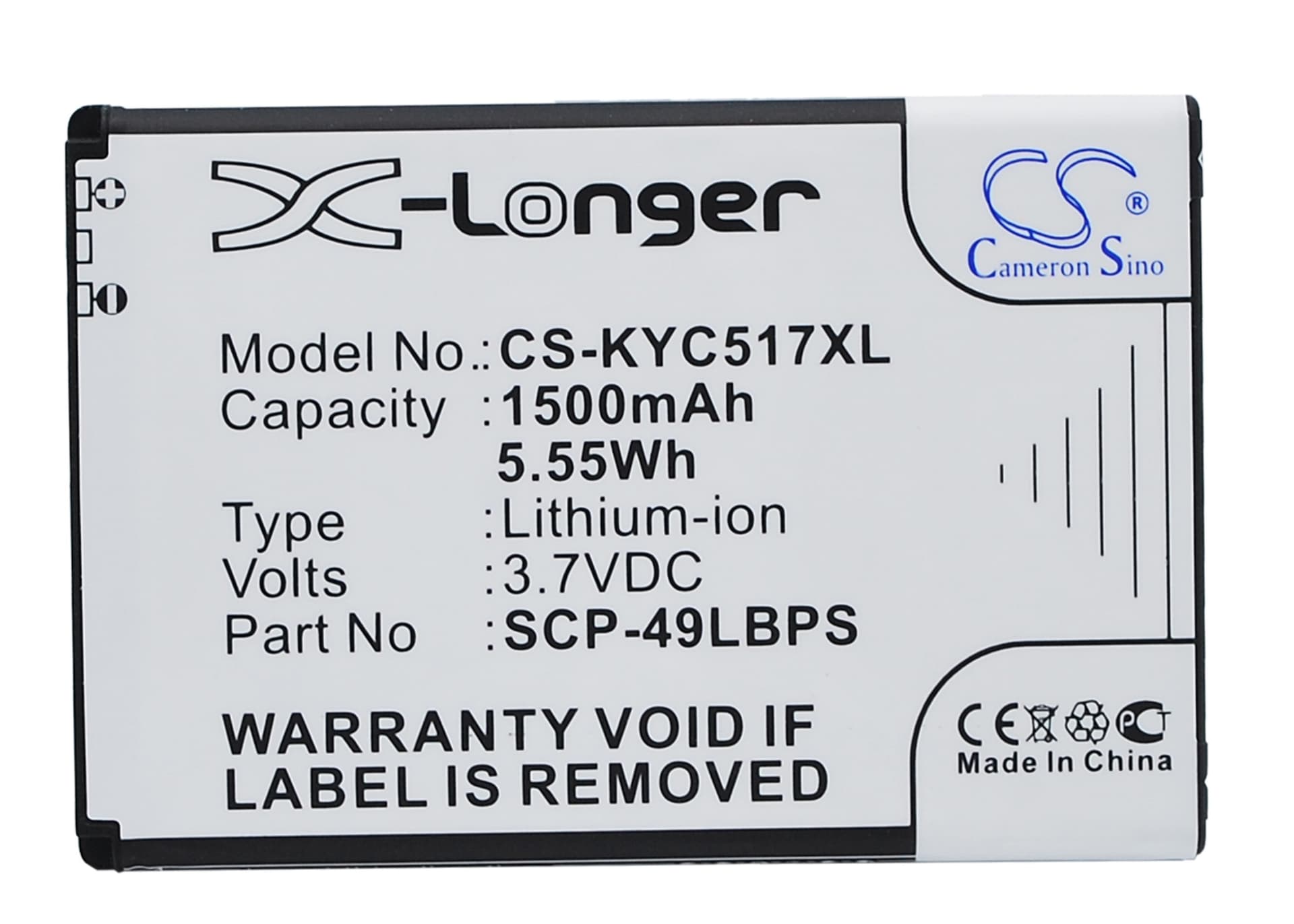 Replacement Battery for Kyocera Hydro