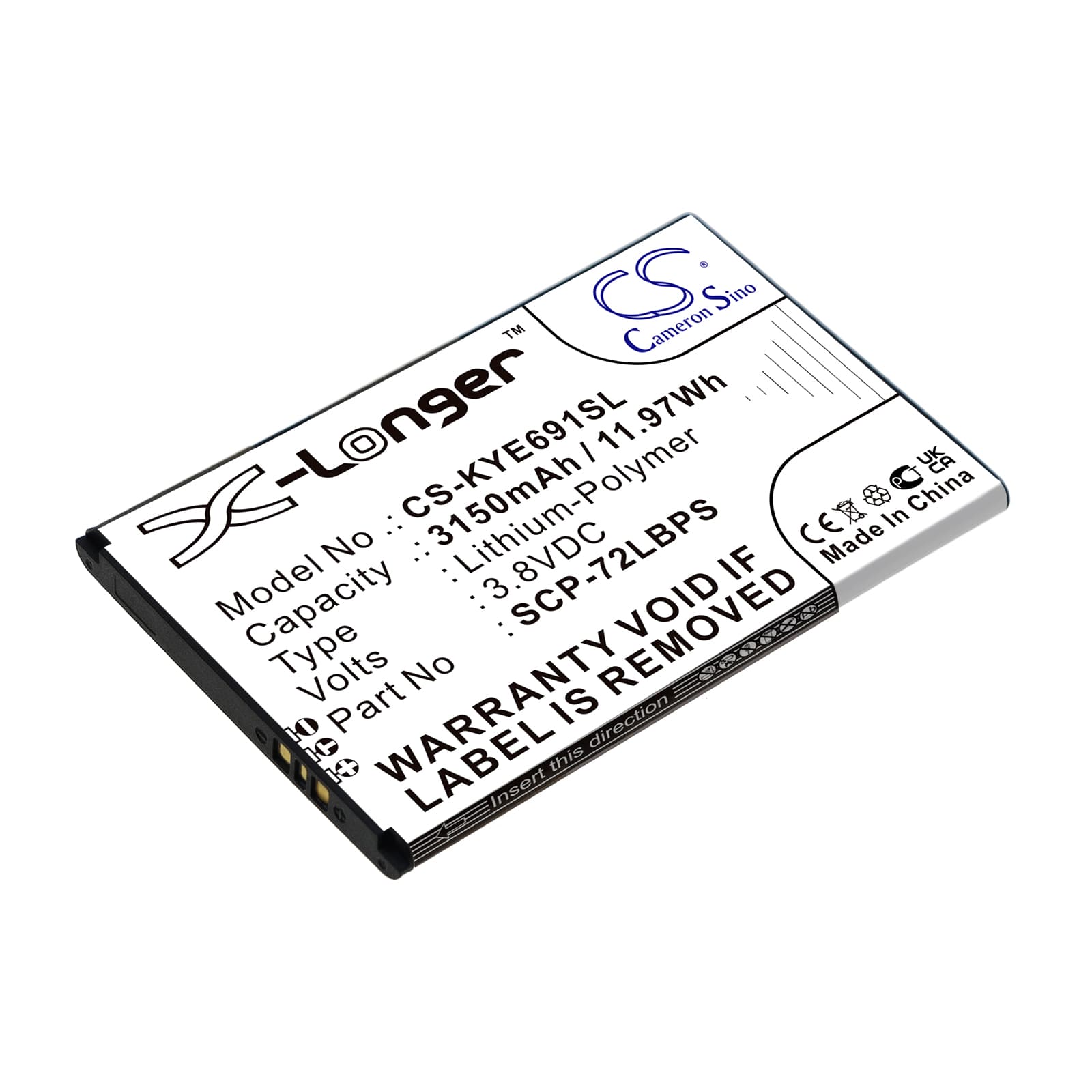 Replacement Battery for Kyocera DuraForce Pro 2