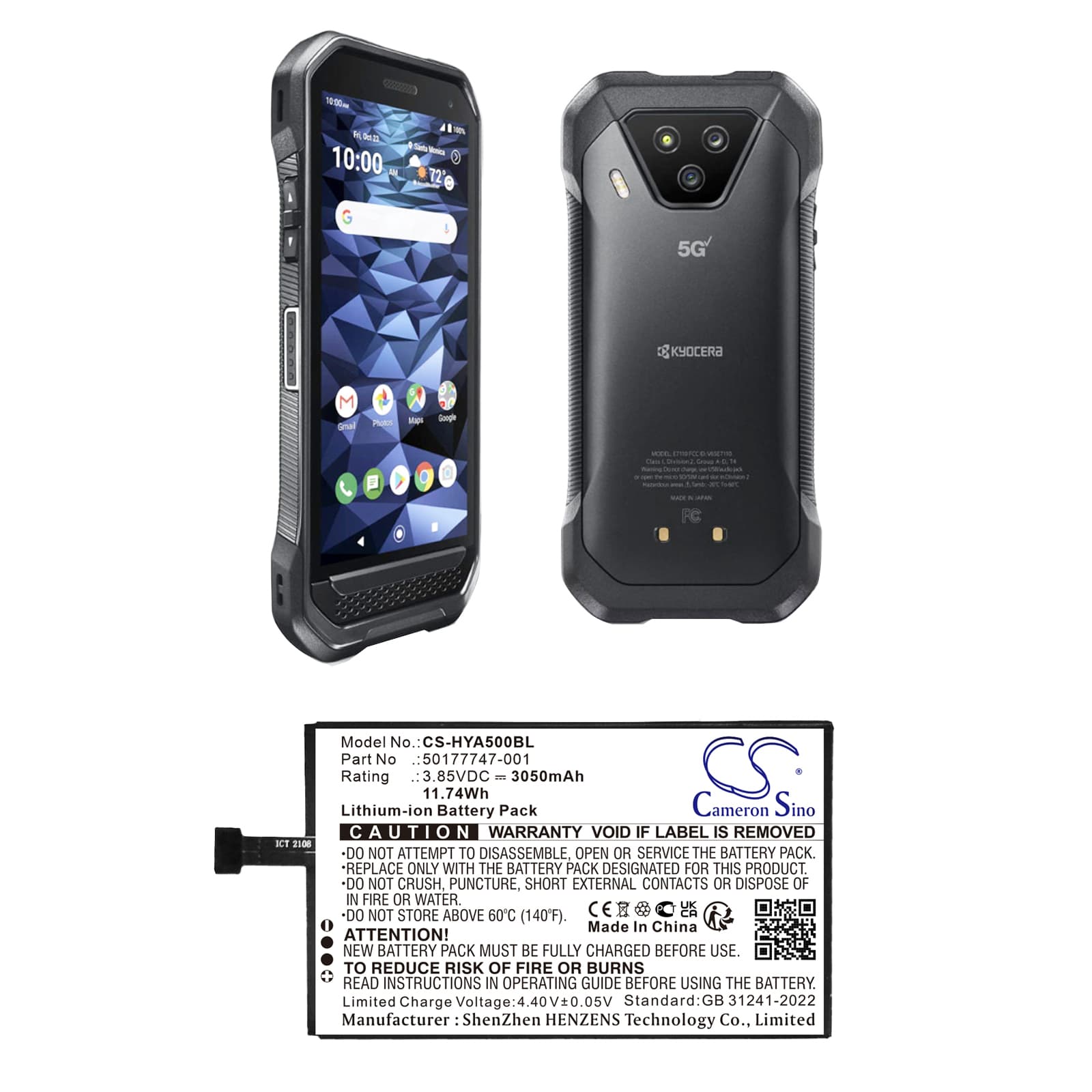 Replacement Battery for Kyocera DuraForce Ultra 5G