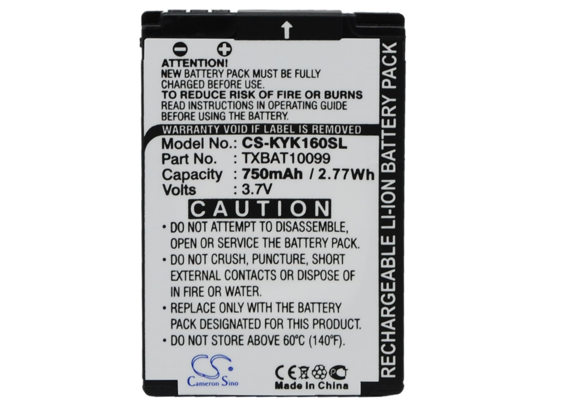 Replacement Battery for Kyocera KX13 - CS-KYK160SL-1.jpg
