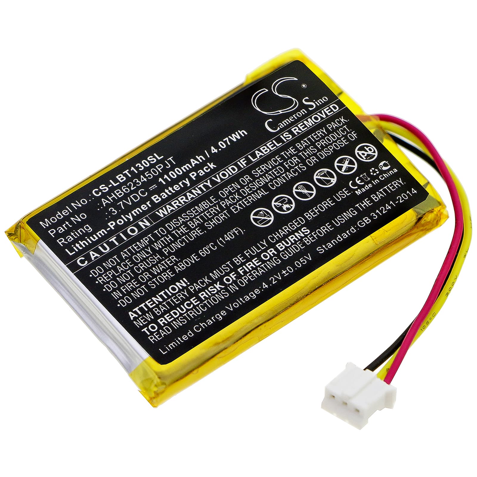 Replacement Battery for OKAYO Digital Pendant Transmitter - CS-LBT130SL-1.jpg