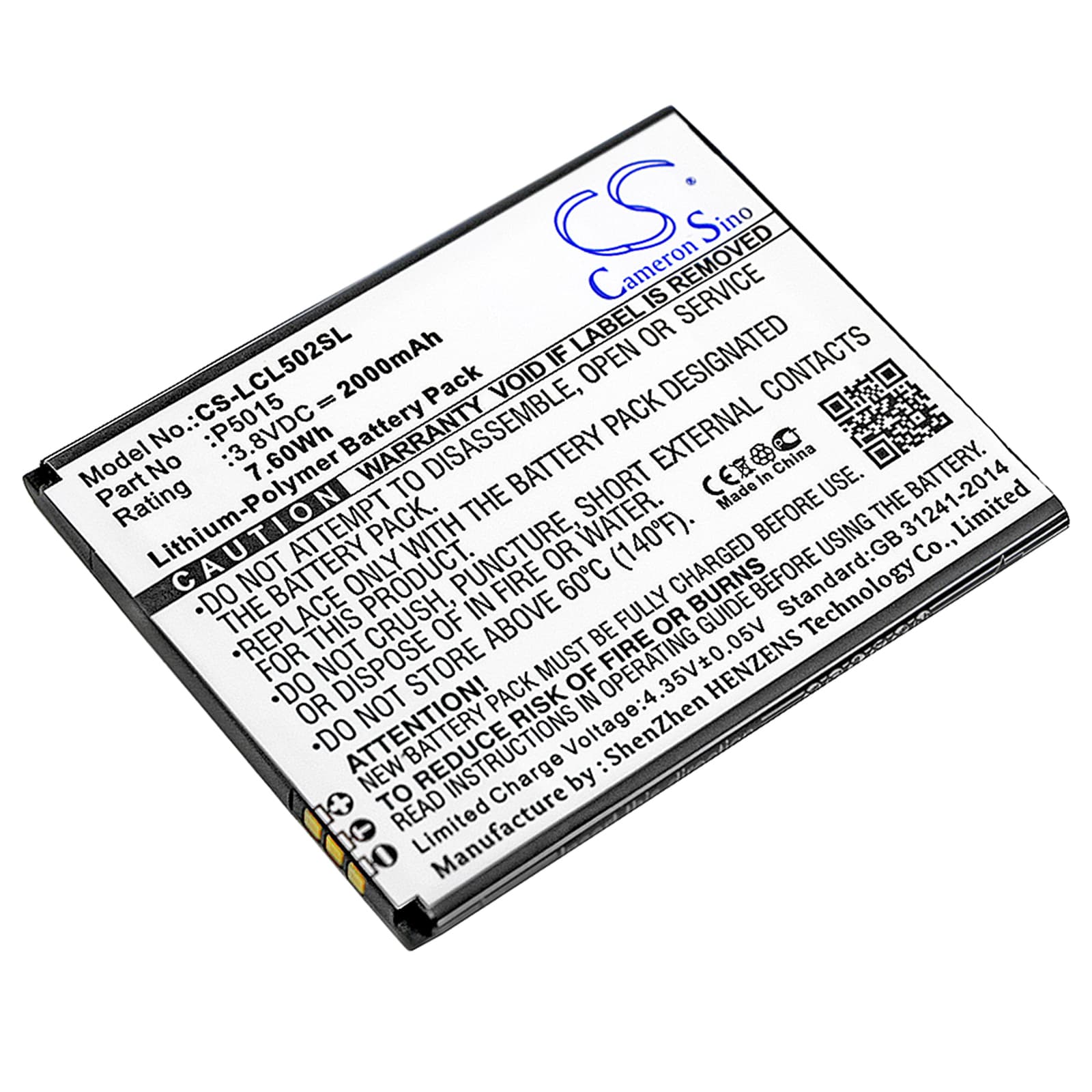 Replacement Battery for Logicom L-ITE 502 - CS-LCL502SL-1.jpg
