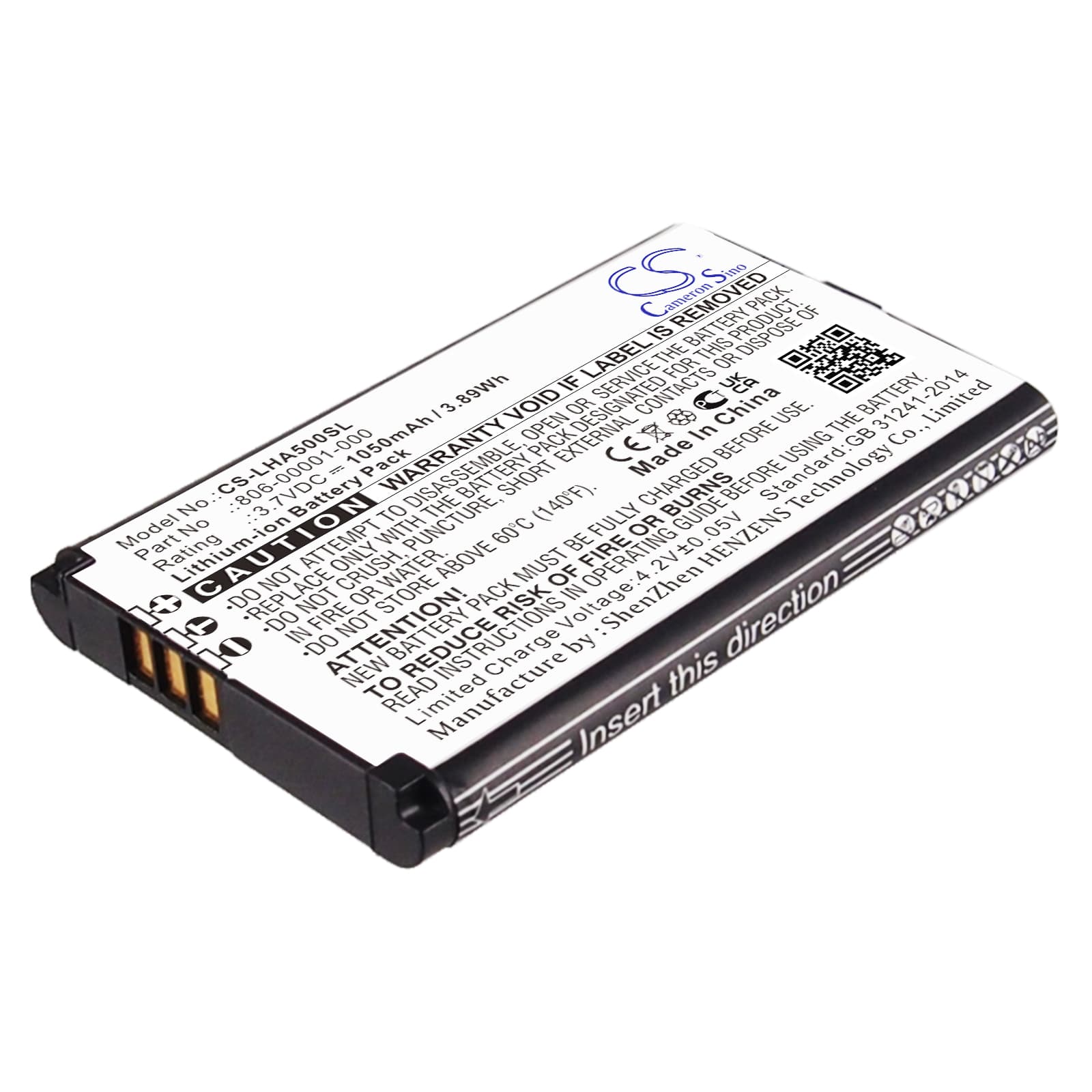 Replacement Battery for Lightspeed Aviation - CS-LHA500SL-1.jpg