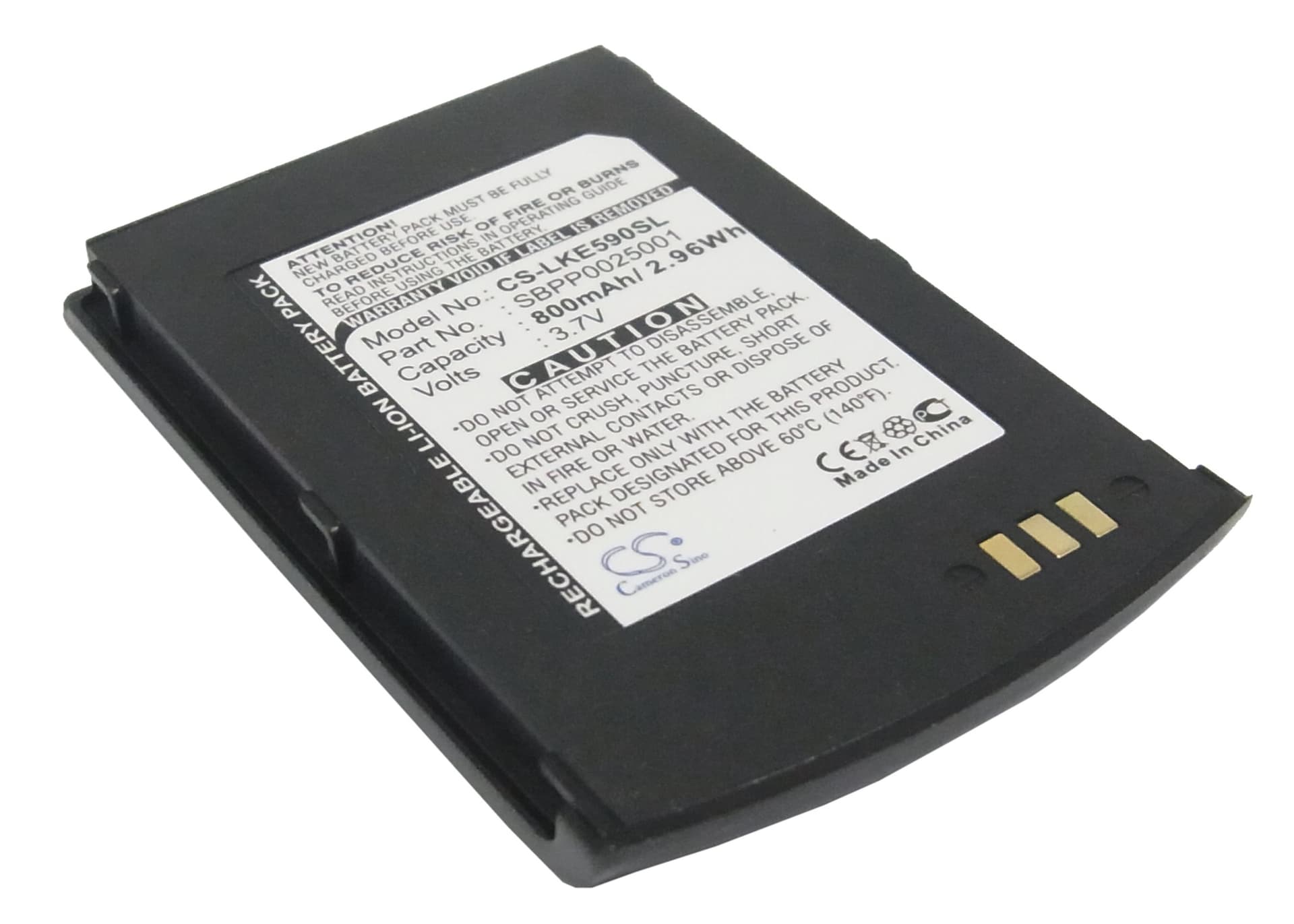 Replacement Battery for LG KE590 - CS-LKE590SL-1.jpg
