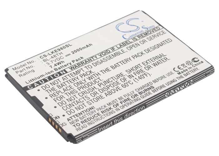 Replacement Battery for LG E940 - CS-LKE980SL-1.jpg