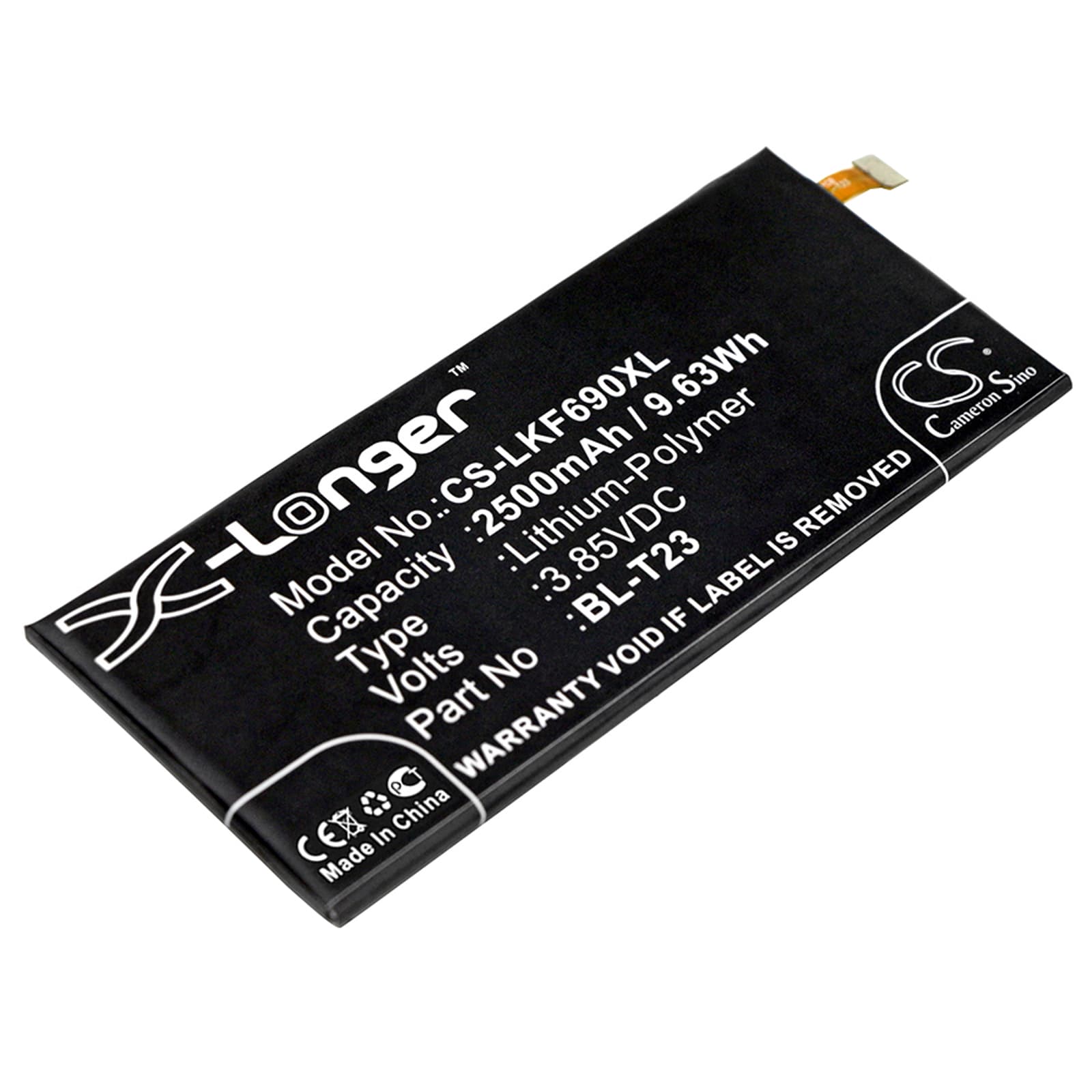 Replacement Battery for LG X Cam - CS-LKF690XL-1.jpg