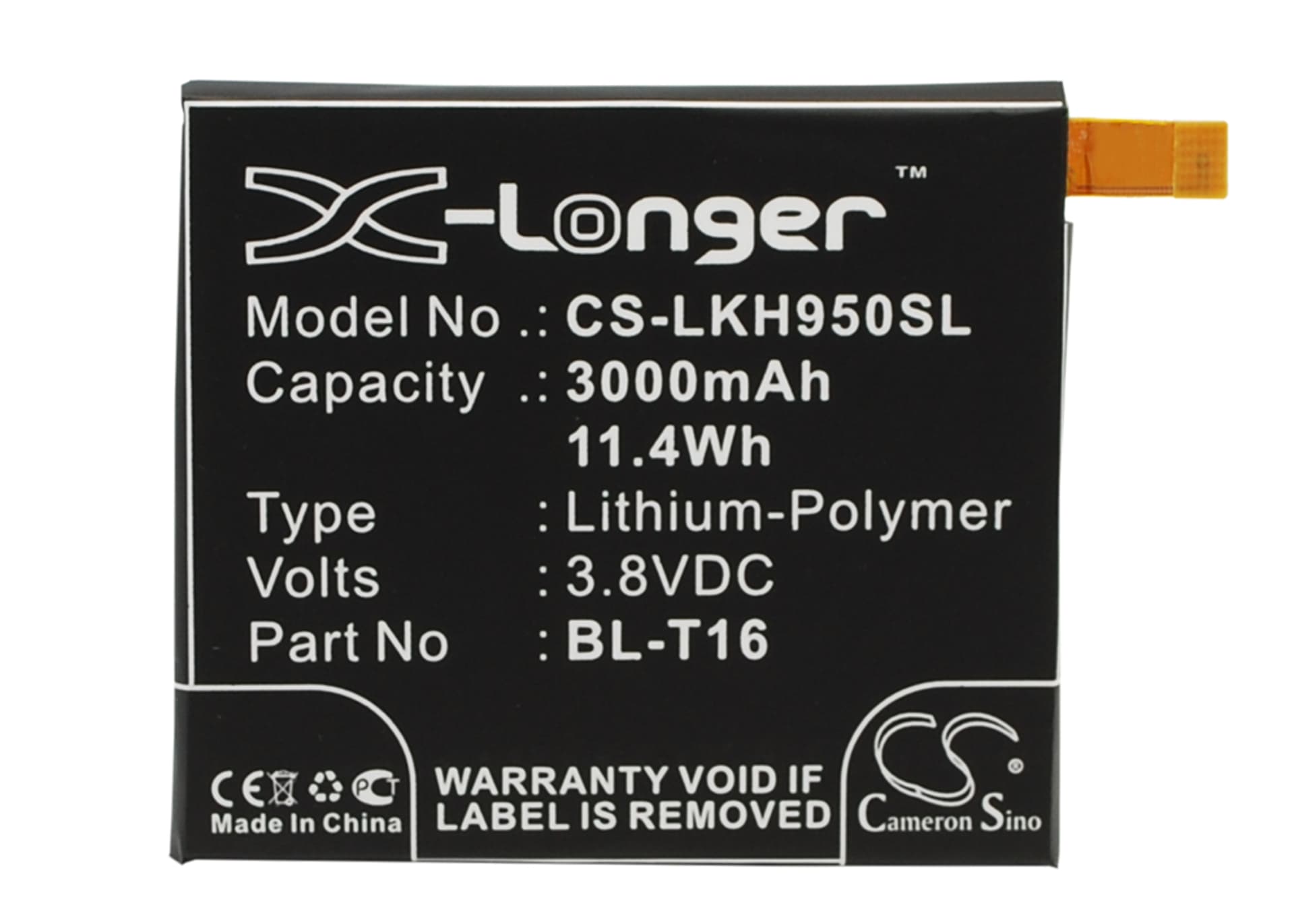 Replacement Battery for LG G Flex 2 - CS-LKH950SL-1.jpg