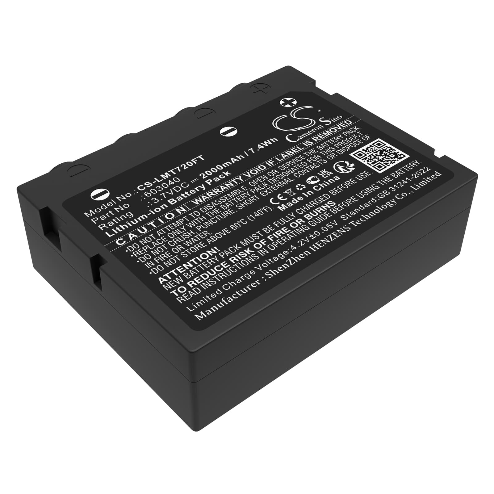 Replacement Battery for Ledlenser H7 SE - CS-LMT720FT-1.jpg